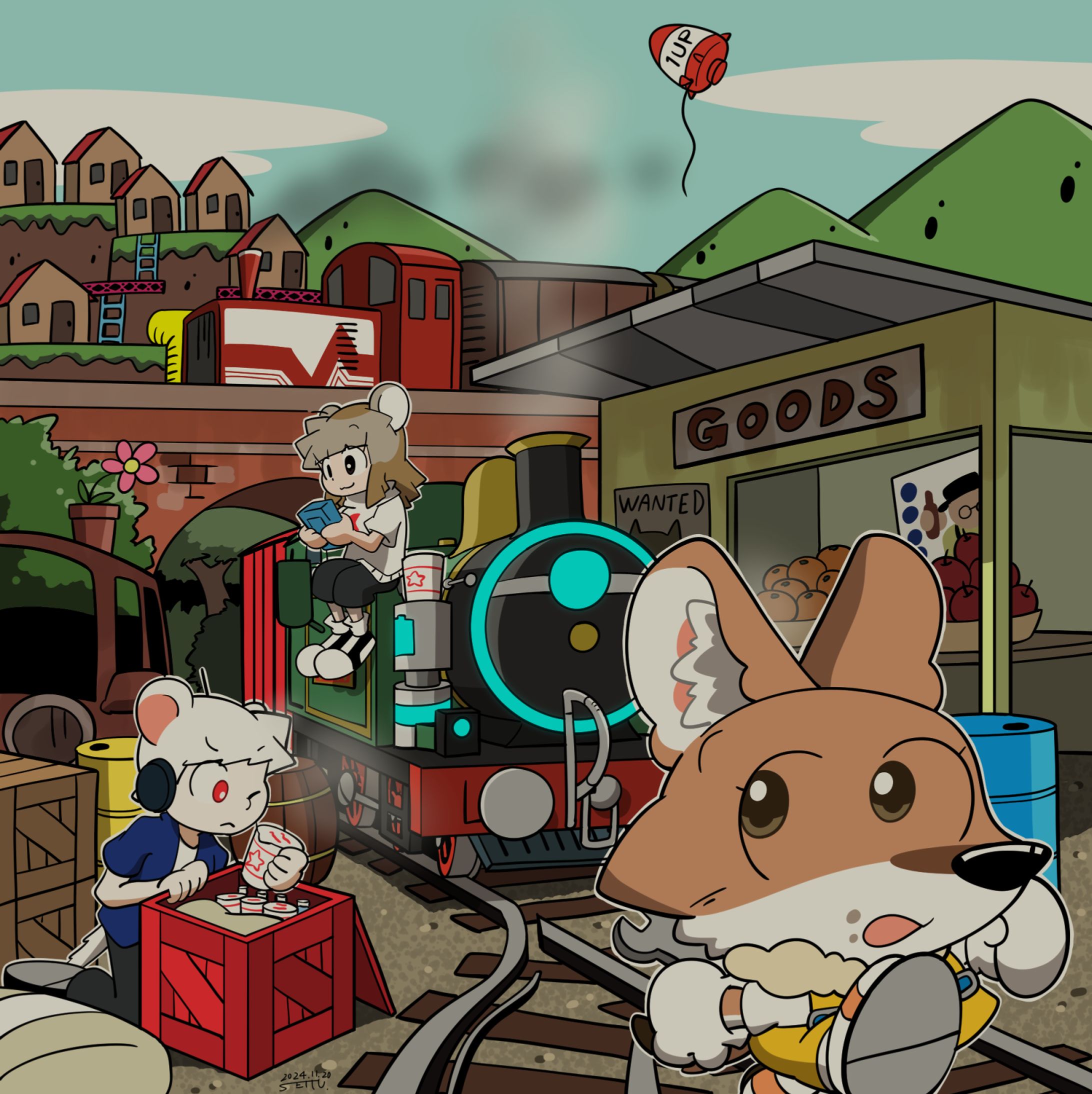 オリジナル創作「Dhonu's Goods Train」イラストまとめ（7枚）-1