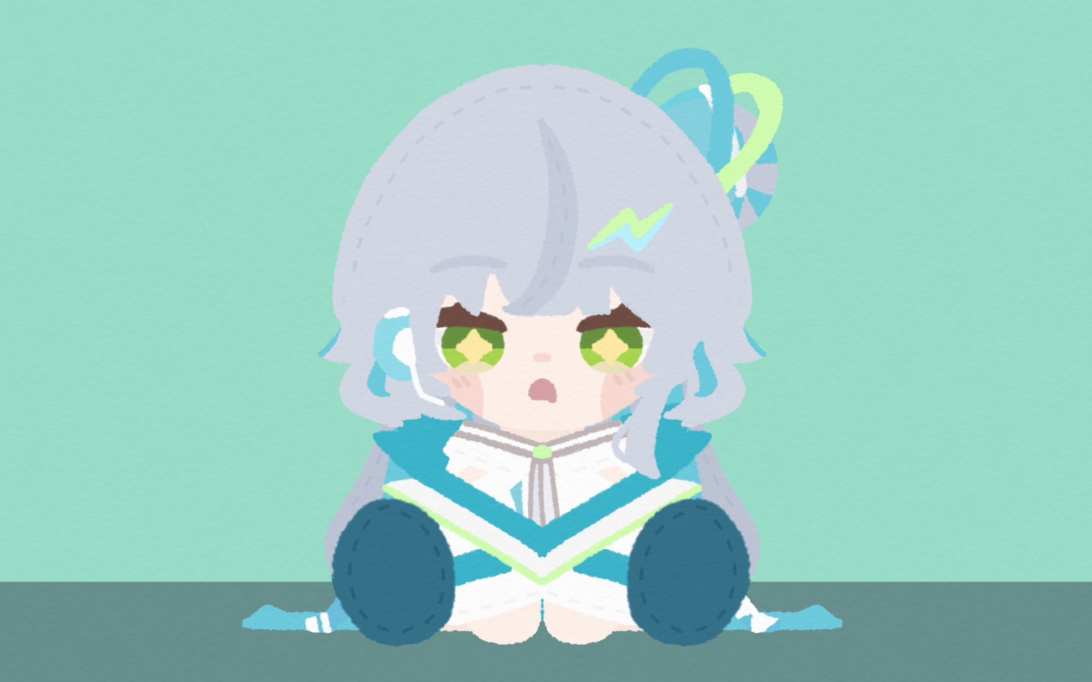 アリシア・エクレール様 ぬいぐるみ風イラスト-1