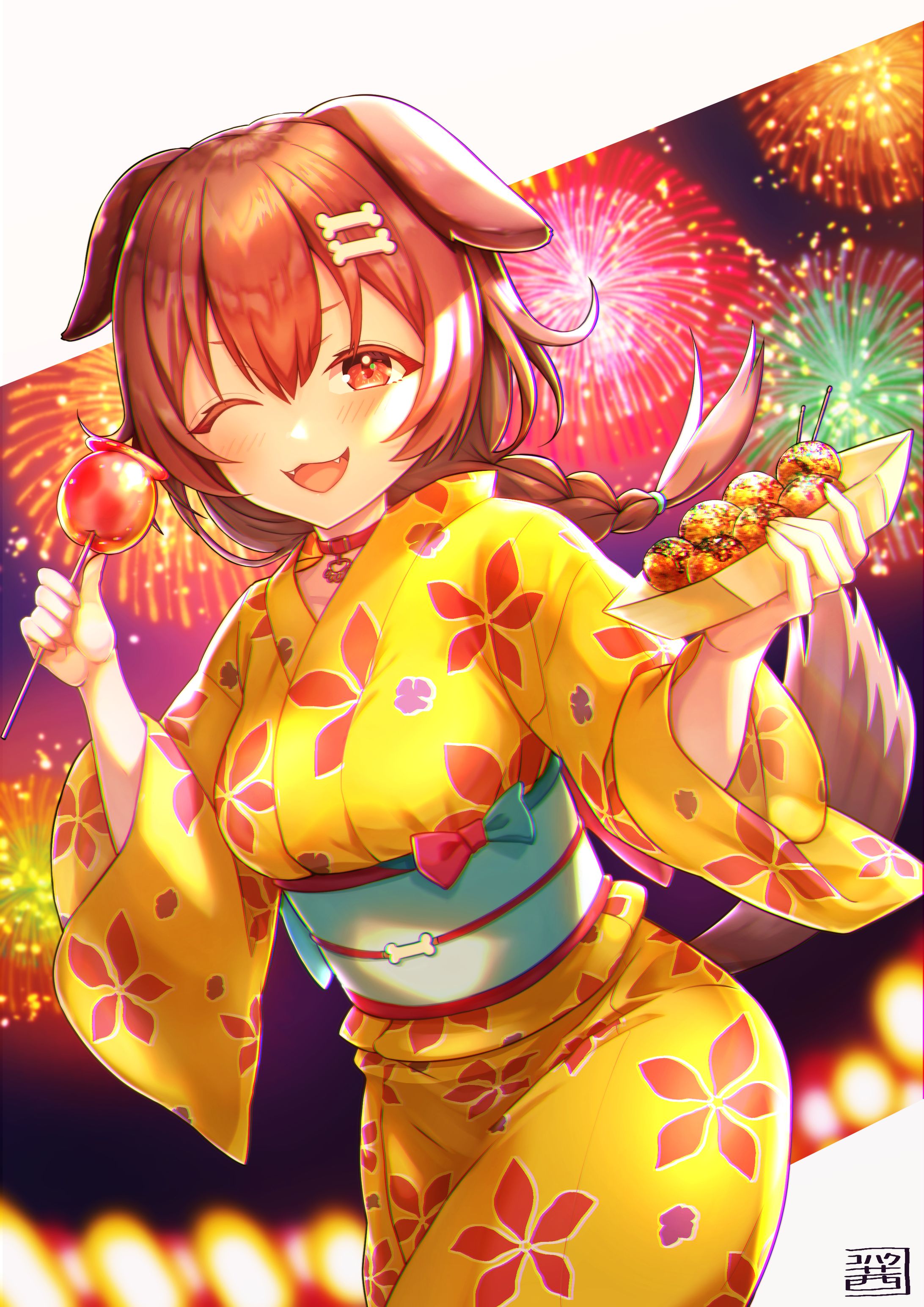 浴衣 戌神ころねちゃん-1