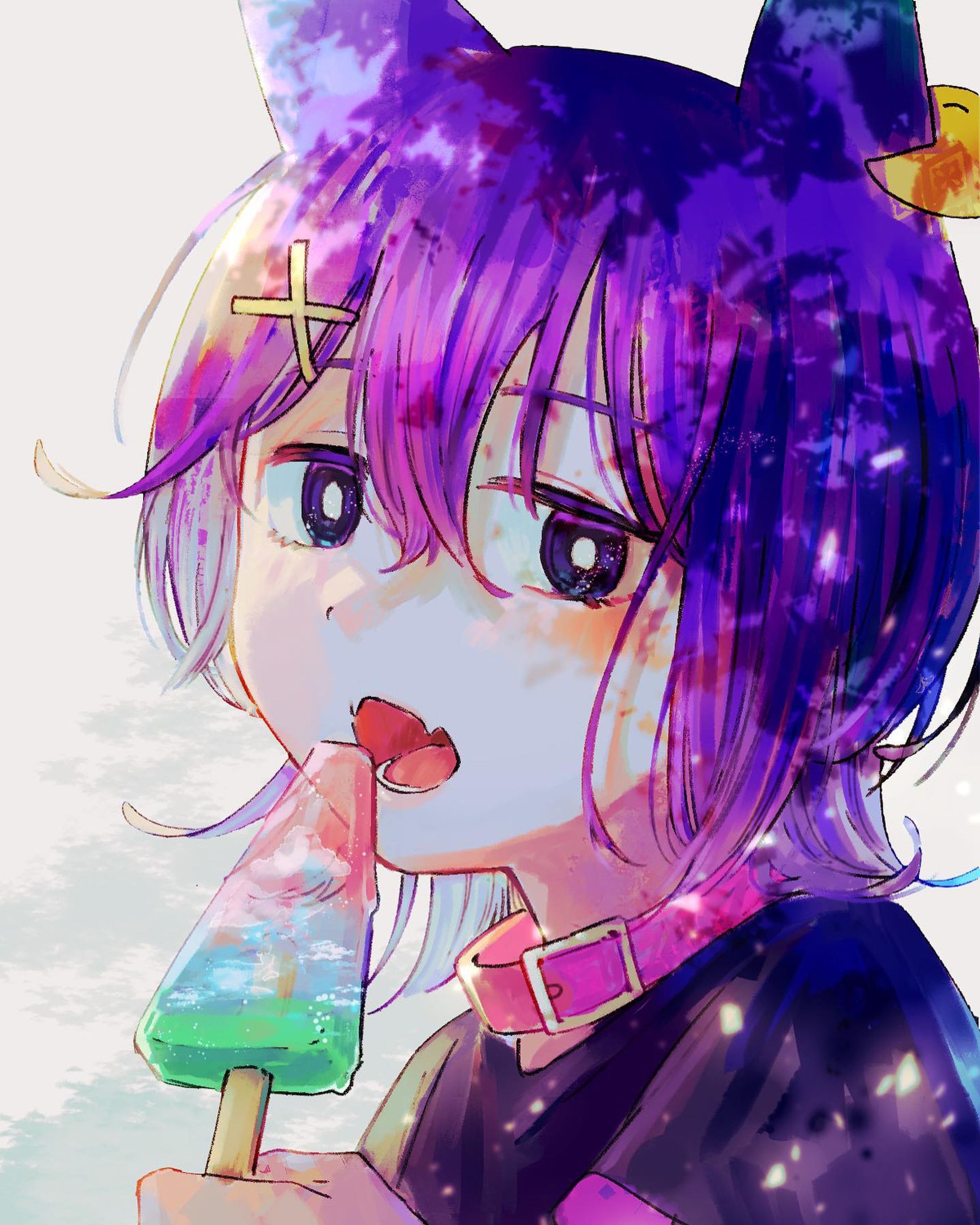 🍉🍧☀️🐟
 
2022年2月22日「猫の日」に爆誕したオリジナルキャラクター
 
 #イラスト  #イラストレーション  #illust  #illustration  #draw  #drawing  #paint  #painting  #創作イラスト  #オリジナルイラスト  #originalcharacter  #originalart  #紫  #purple  #かわいいイラスト  #cuteillustration  #絵描きさんと繋がりたい  #イラストレーター  #爽やか  #fresh  #スイカバー  #エモい  #emotional  #デジタルイラスト  #digitalillustration  #digitalpainting-1