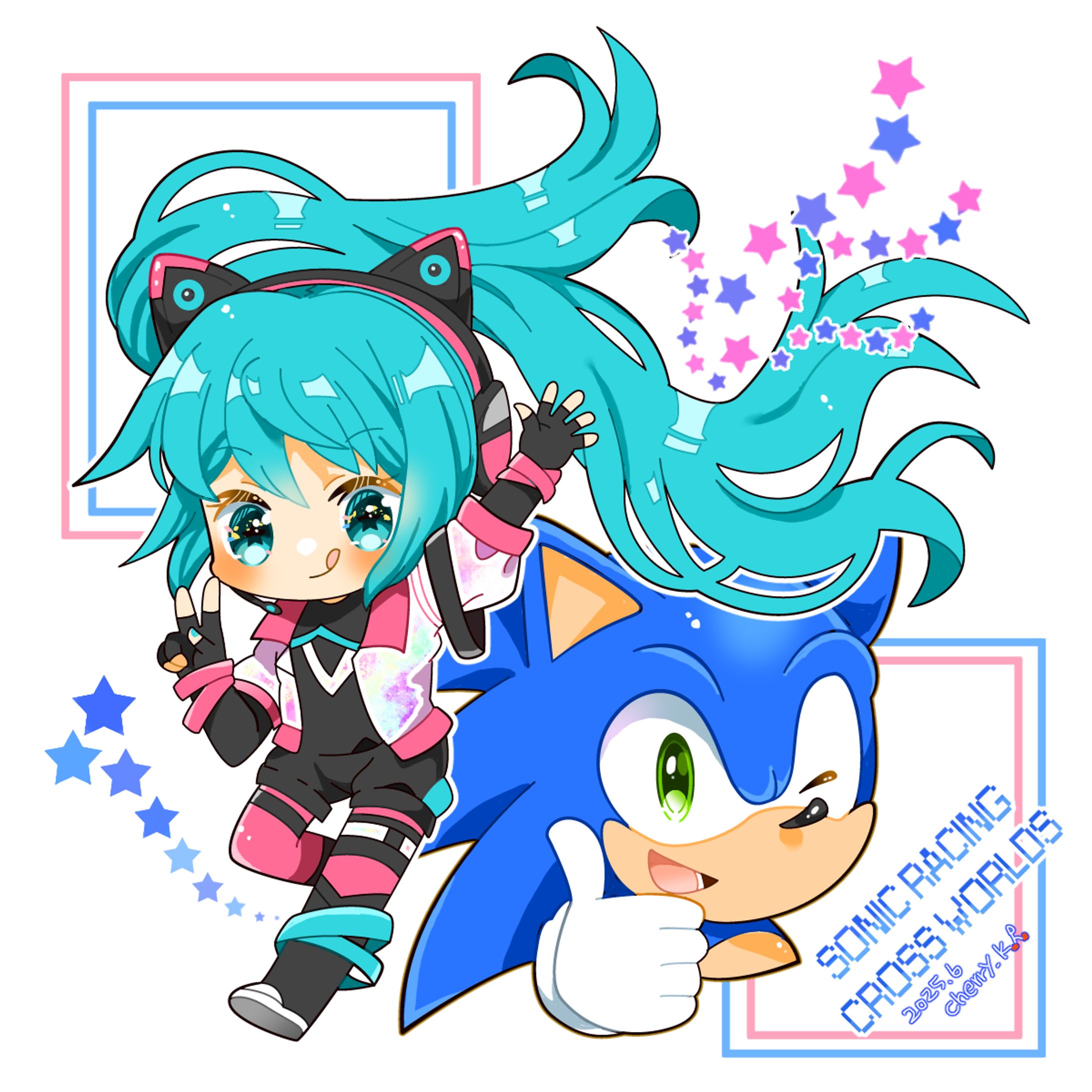 CWミクとソニ(ソニック×ボカロ)-1