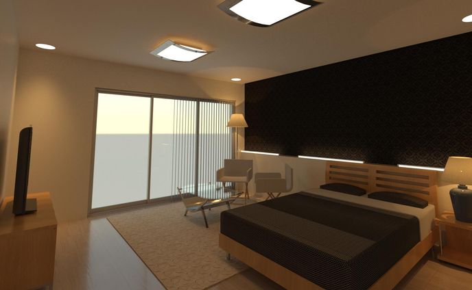 寝室_Revit