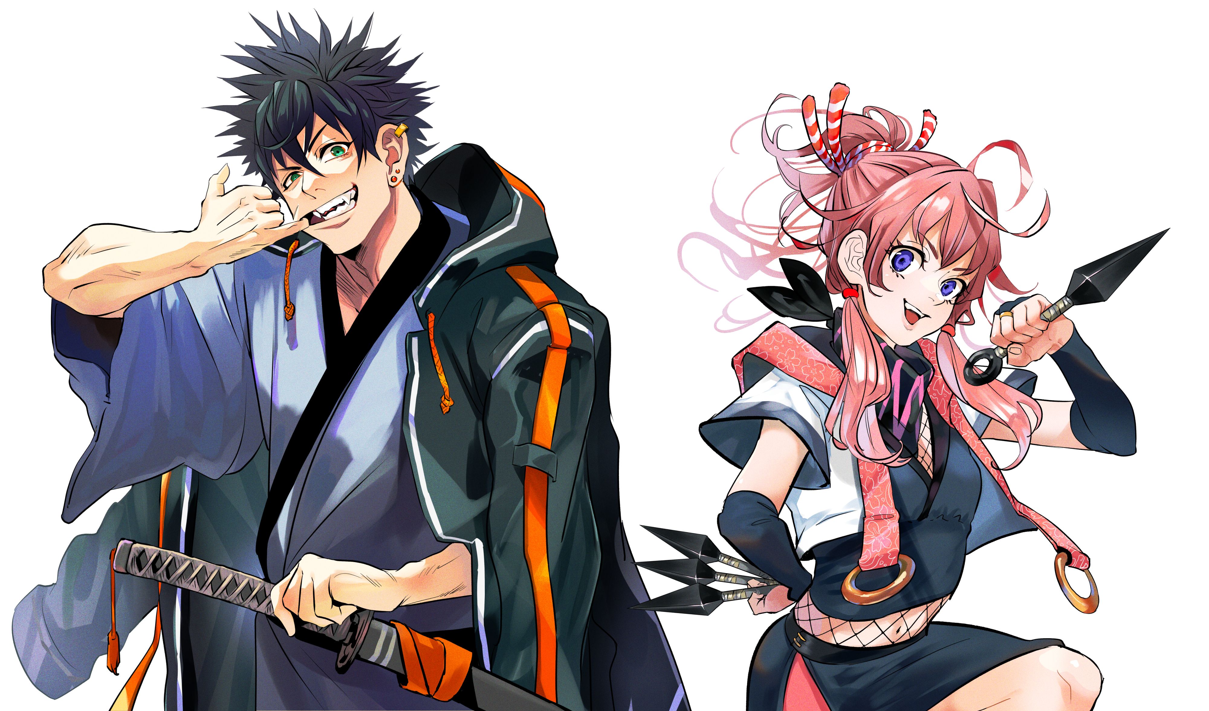 少年漫画風イラスト