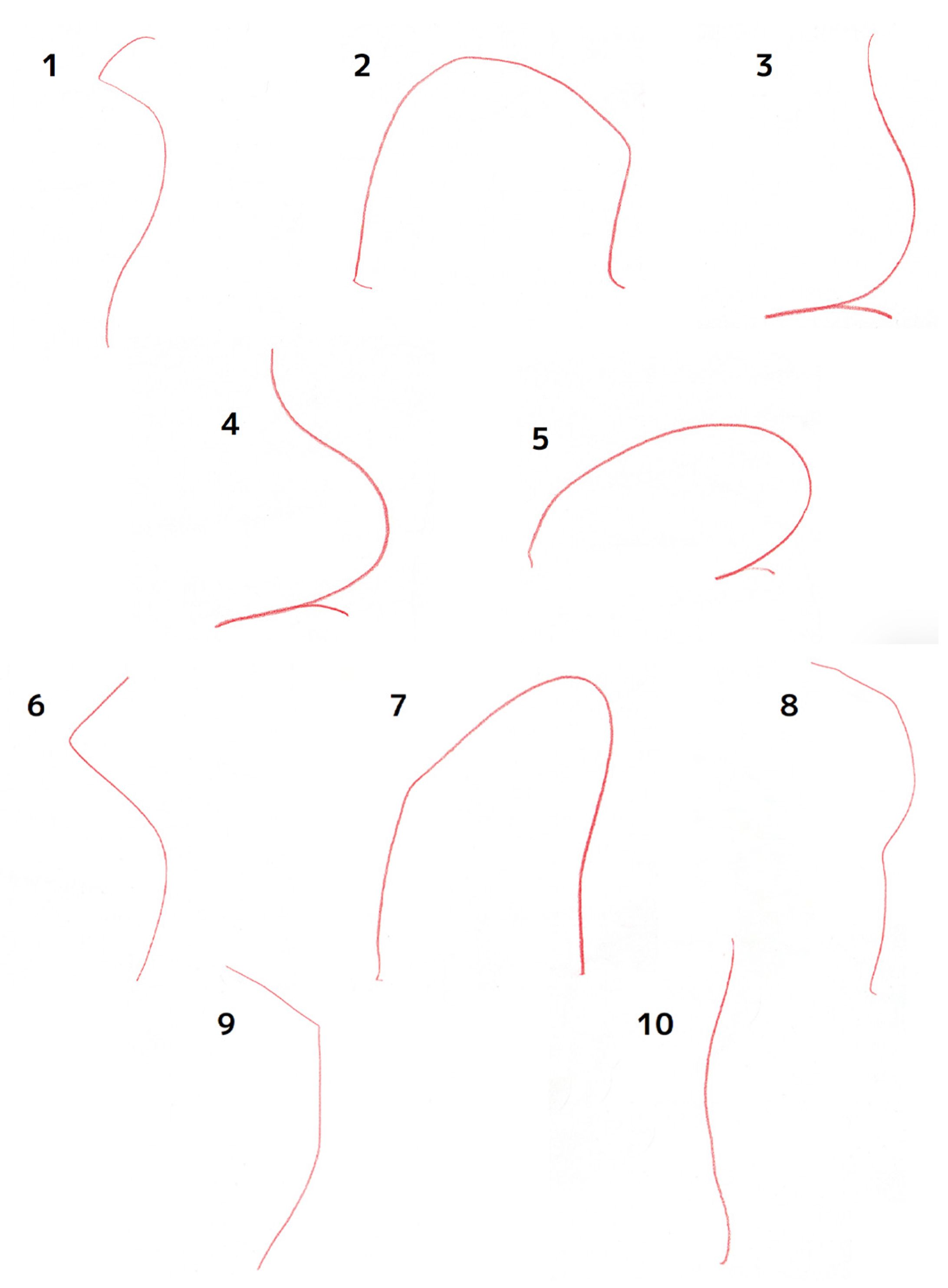 作品課題：人物ジェスチャードローイングの制作（ヌード）-1