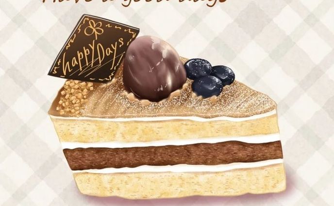 栗のケーキ(*^-^*)

#食べ物イラスト #イラスト#スイーツイラスト　#栗ケーキ　#マロンケーキ　#foodieart #foodillust  #foodillustration #Marroncake #chestnutcake