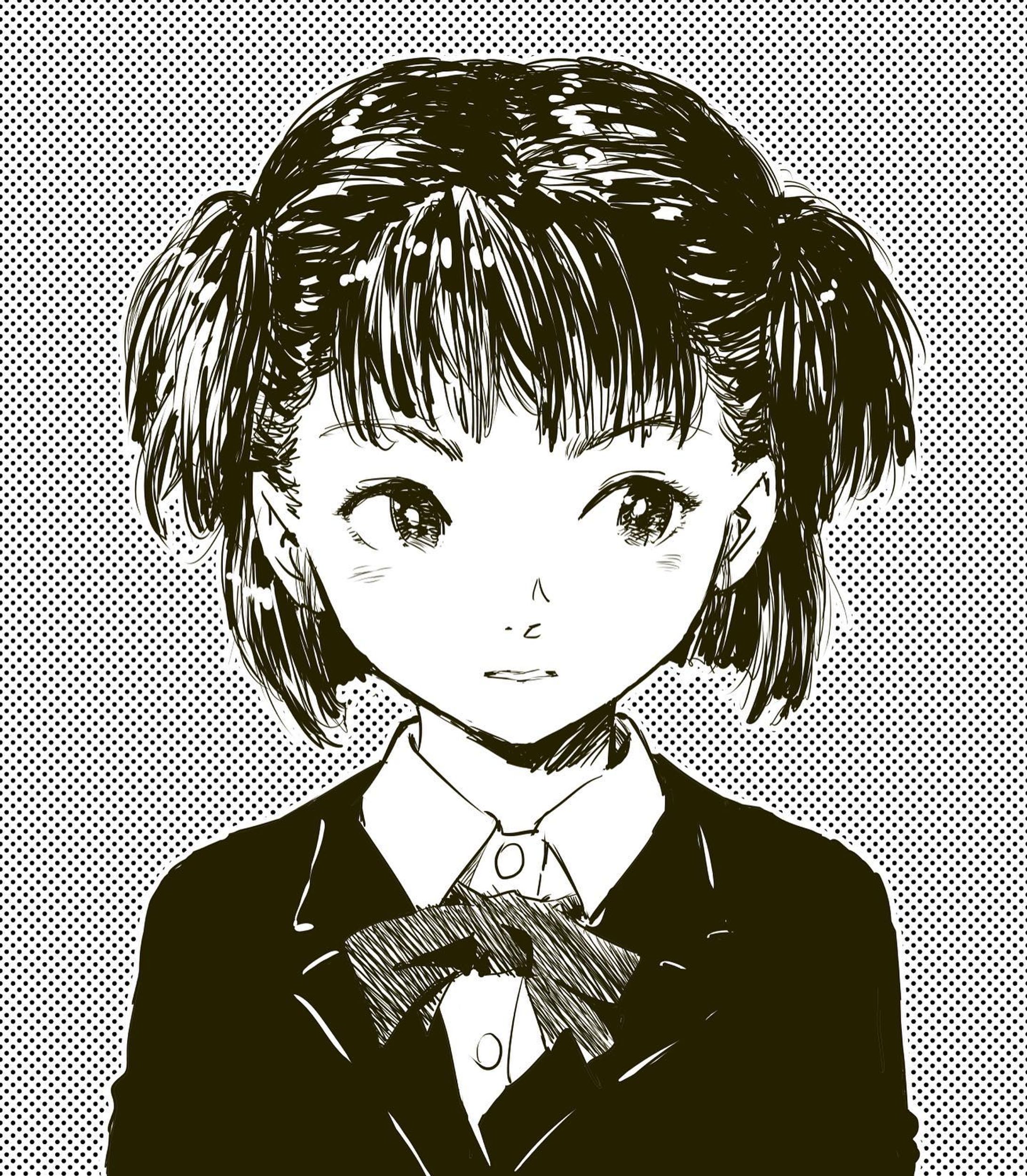 #girl #blazeruniform #illustration #女の子 #ブレザー #制服 #イラスト-1
