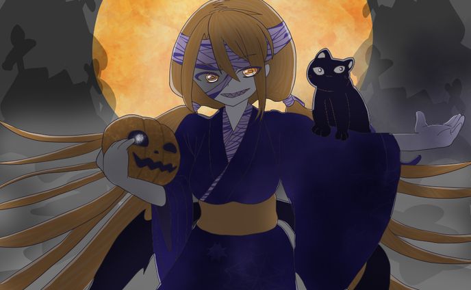 着物、ハロウィン