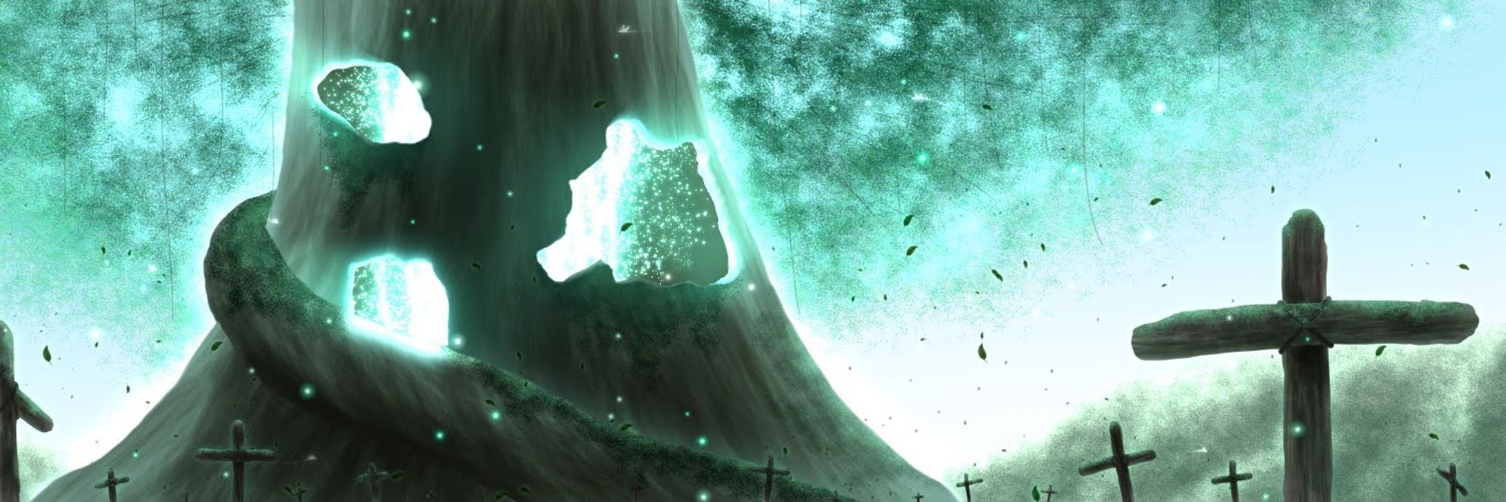 風景イラスト 生命の大樹-1