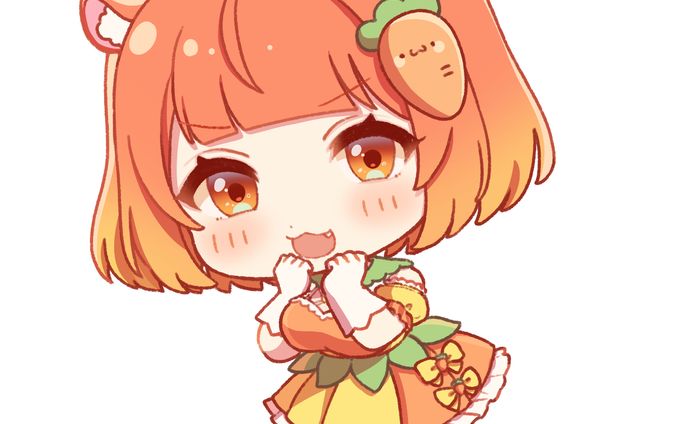 胡蘿蔔はむ様　デフォルメイラスト