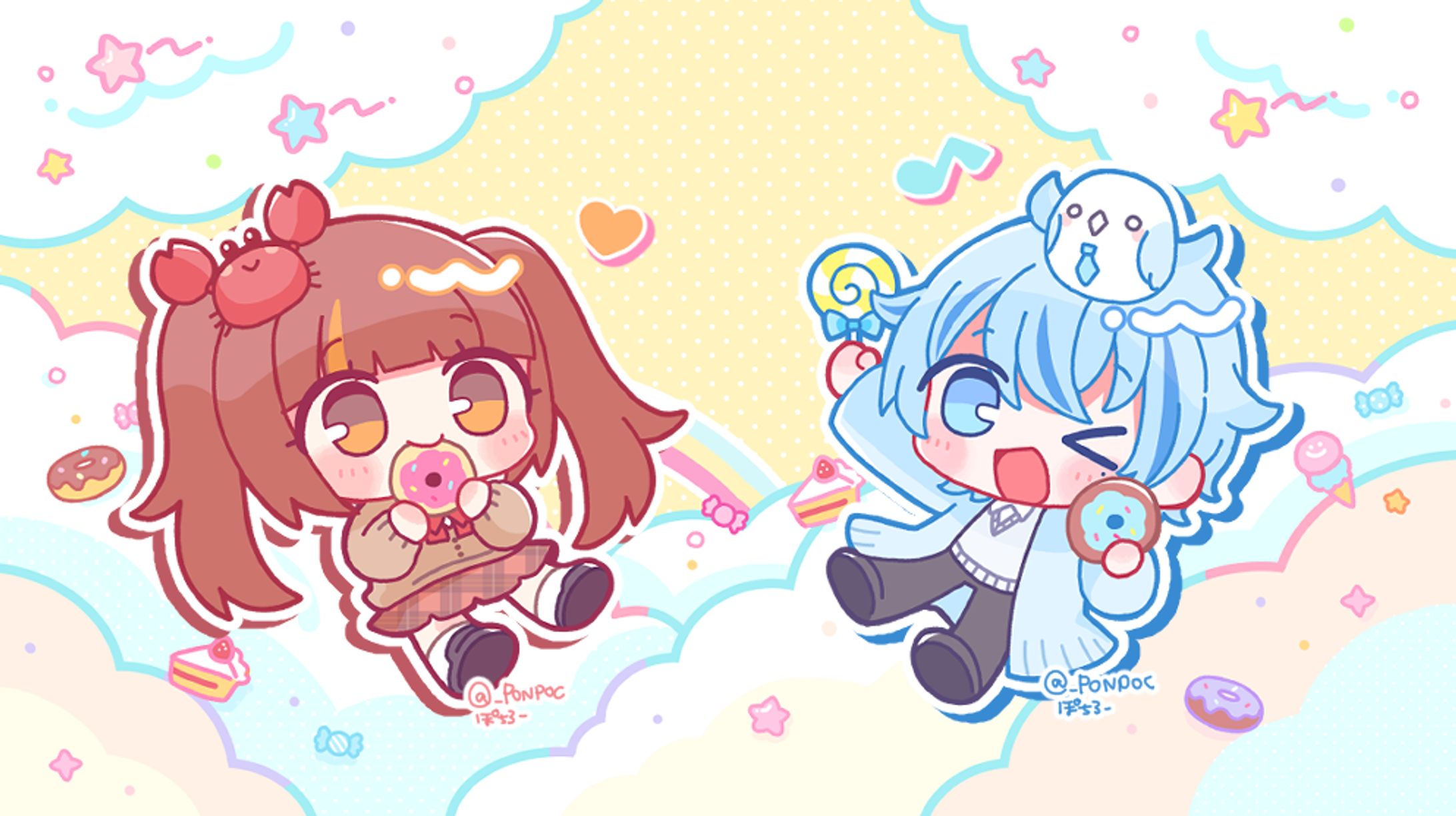 【お仕事】YouTube『かにぱんのおへや』ヘッダーイラスト-1