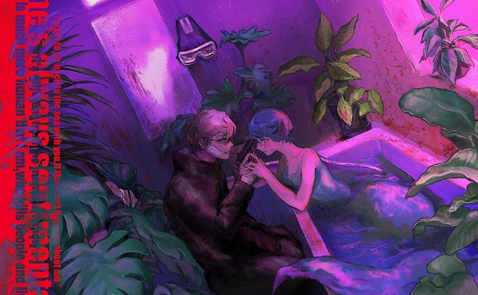 拾った人魚が面倒くさい
 #illustration #drawing  #originalcharacter