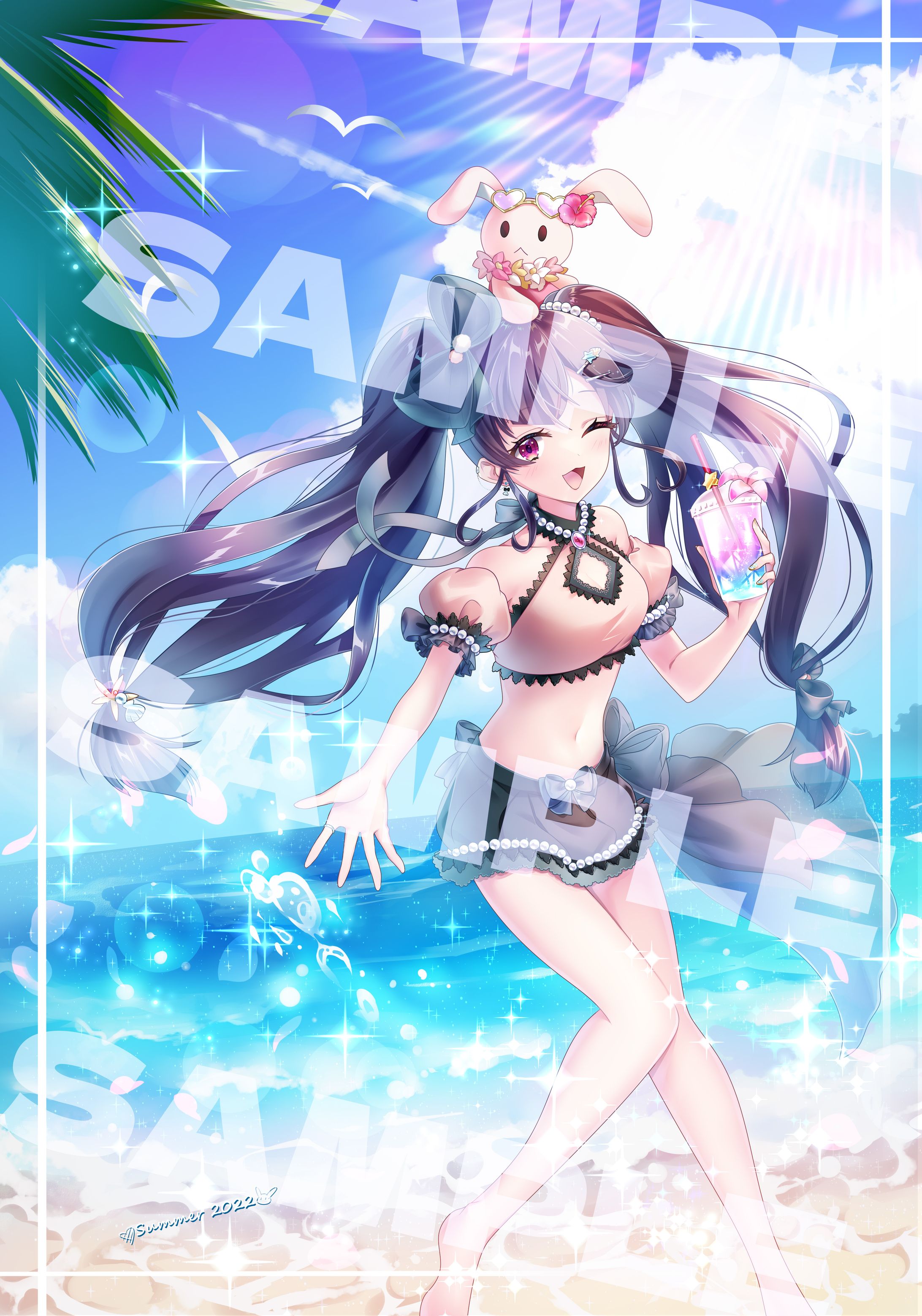 小兎姫ちぴぃ様 夏イラスト 