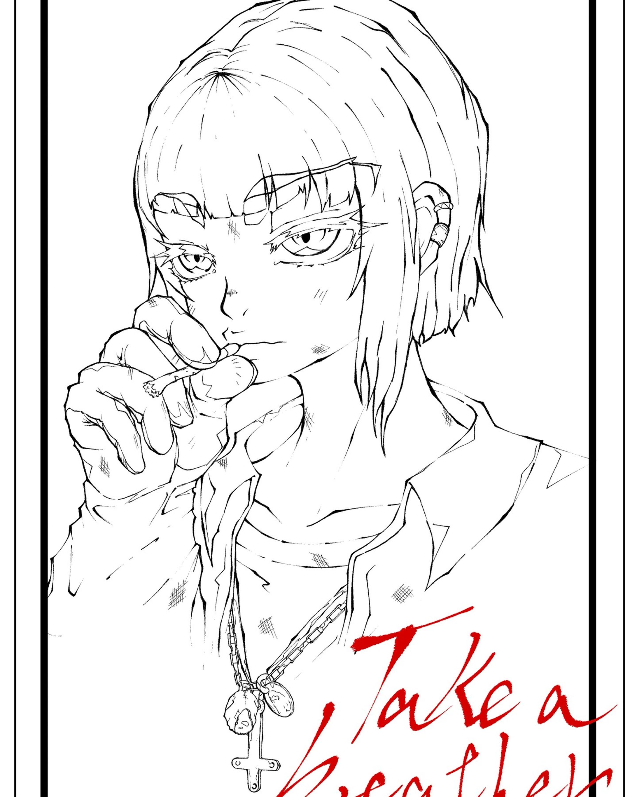 BOOTHで販売してるTシャツ、　　　　　ステッカー用のイラストです。　　　　　BOOTH→スクナ　ピコナで検索してみてね！-1