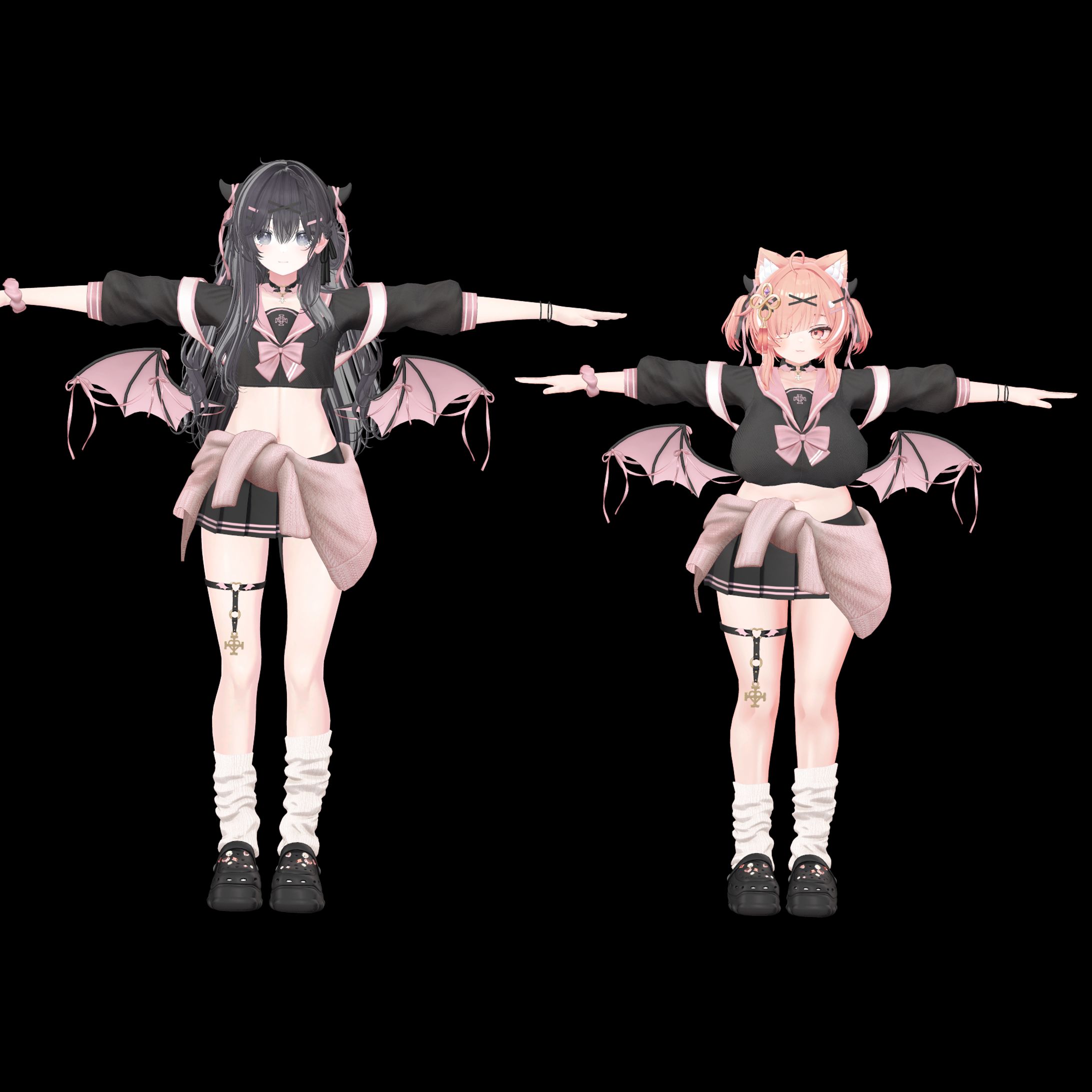  VRChat専用衣装の複数アバター対応（Add+Re:collection様ご依頼）-1