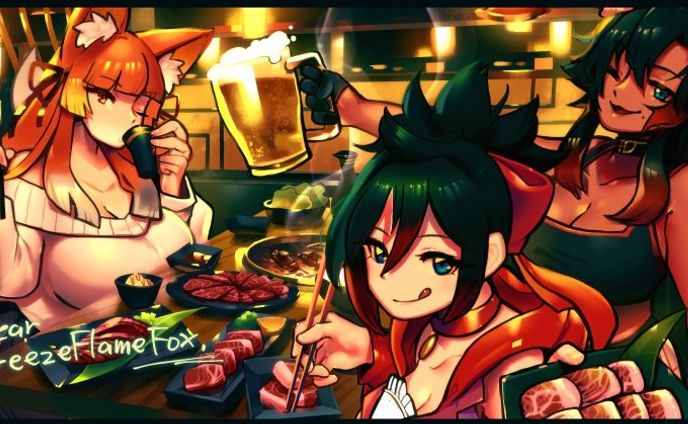 skebにてご依頼いただきました！　ありがとうございました！
https://skeb.jp/@a_suka09/works/17 #Skeb #Commission @skeb_jpより

 #コミッション #art #illistration #Commission #artwork #Skeb #イラスト #illust #yakiniku