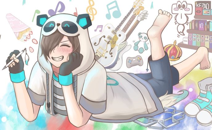 【FA】White Tails/Nakamu ファンアート　