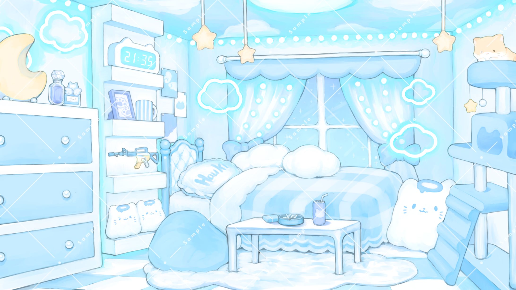はうき様 配信用背景イラスト-1