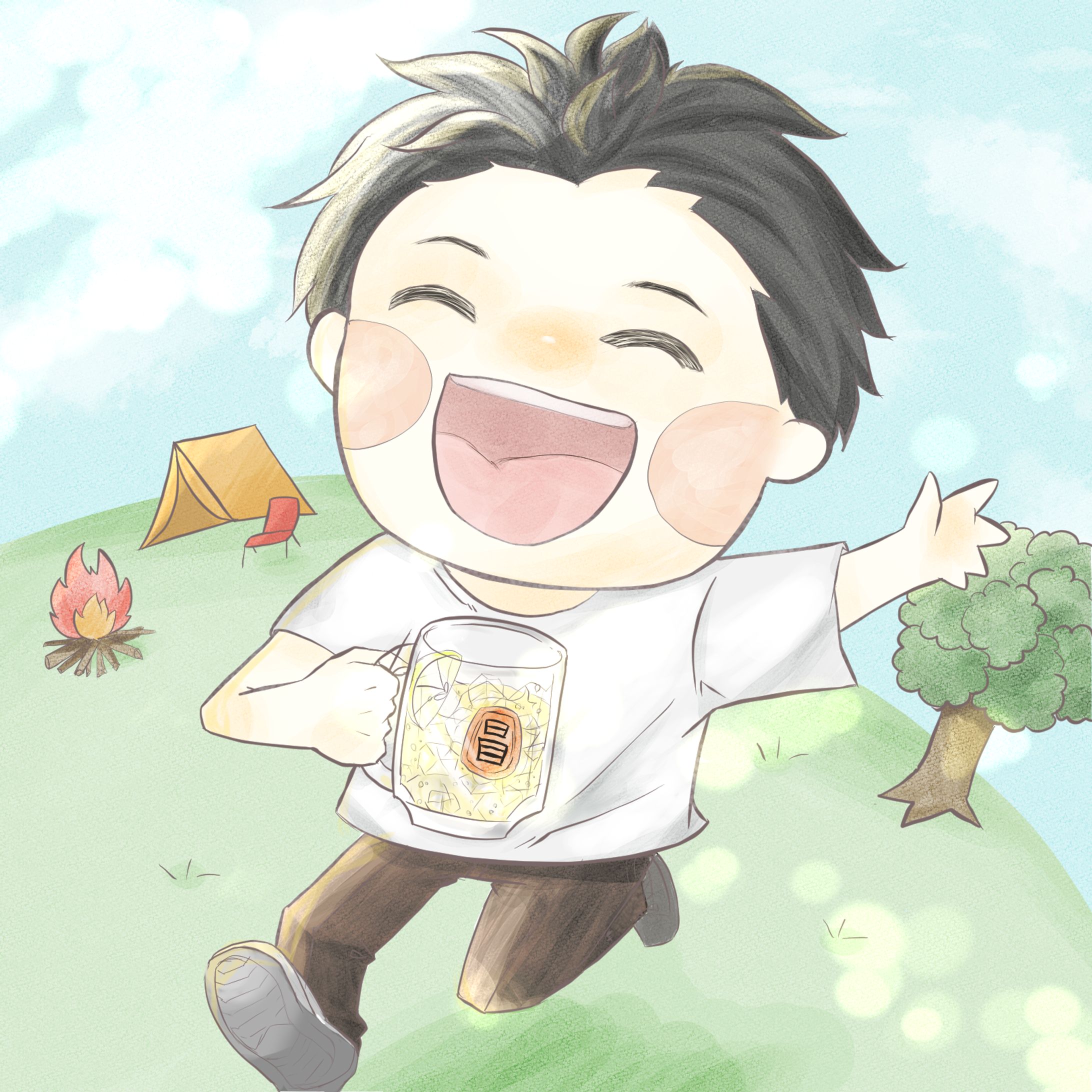 SNS用似顔絵アイコン-1
