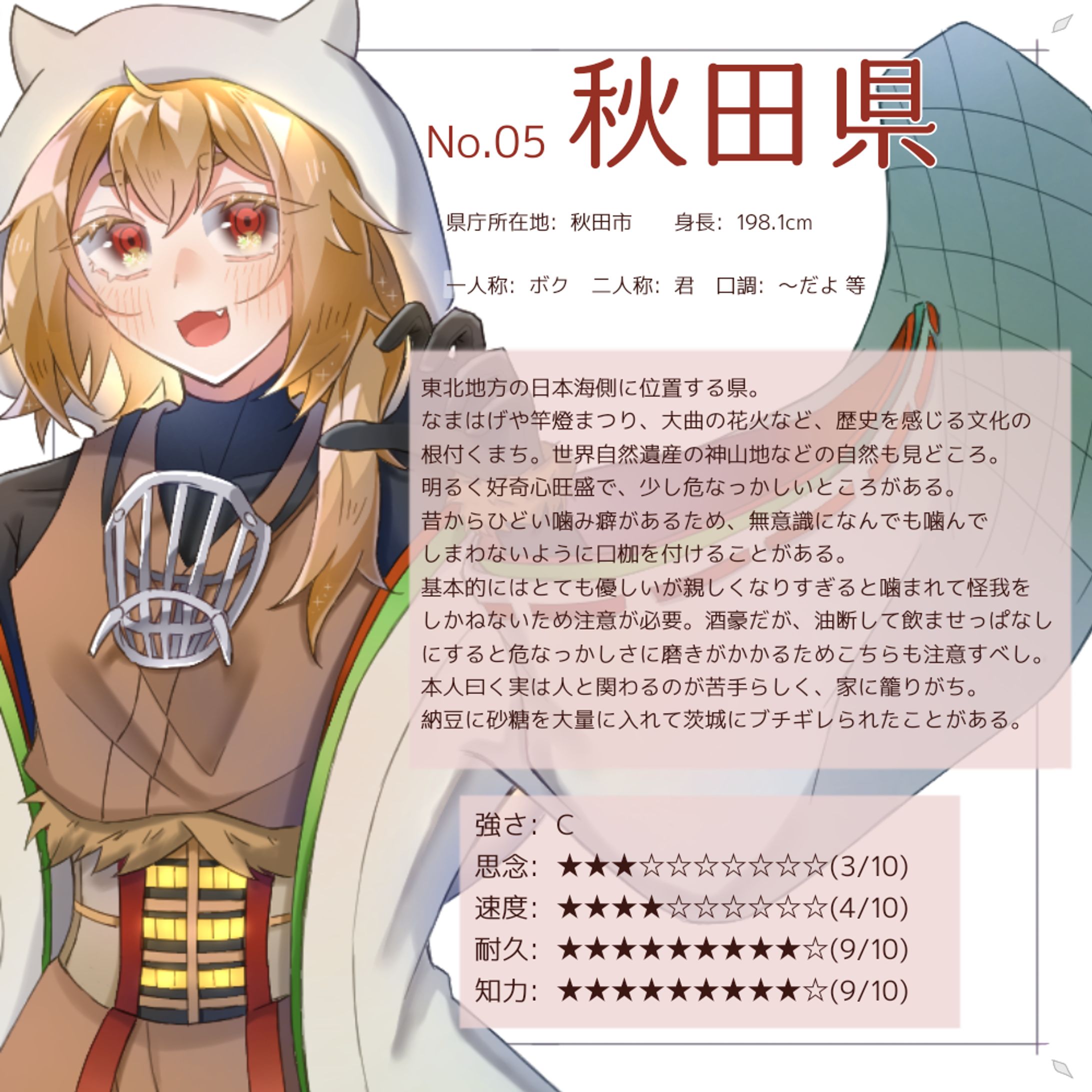 No.05 秋田県 キャラ紹介-1