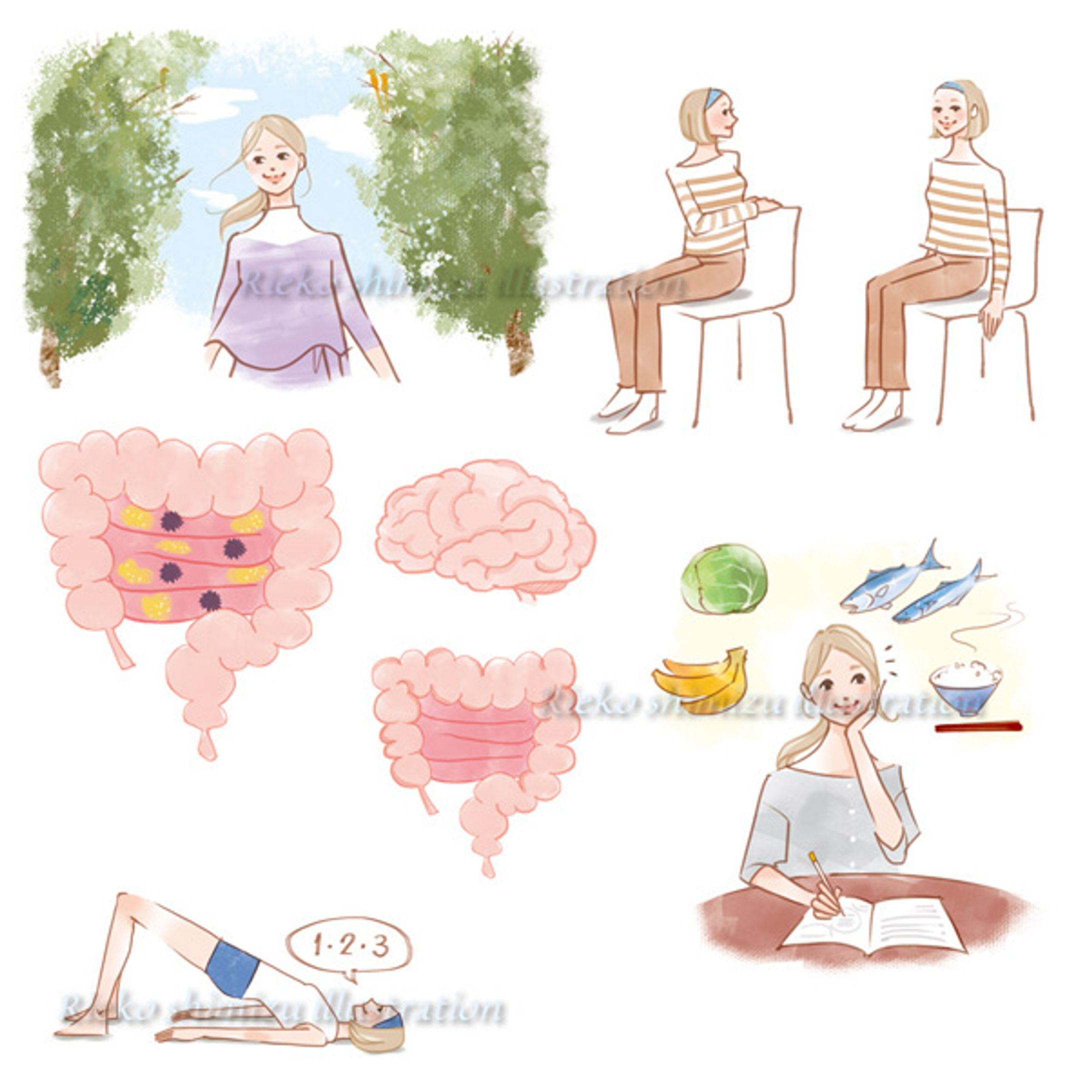 女性誌「大人のおしゃれ手帖」挿絵-1