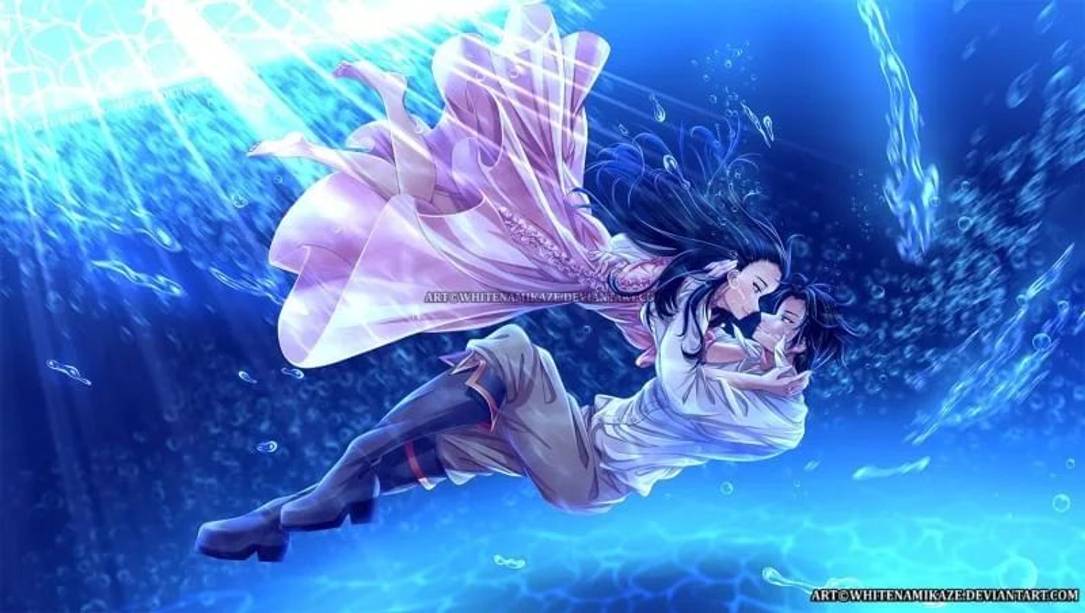 Commission for darklight-phoenix

they are Darklight phoenix and Mr Darcy 

DeviantArt : http://fav.me/927350618

Pixiv : https://www.pixiv.net/en/artworks/100797671

COMMISSION OPEN : http://fav.me/d8qyc2q

#Digital2D #Illustration #AnimeManga #anime #digital #commissisonopen #whitenamikaze #art #originalcharacter #expressions #couple #underwater #sea #bubble #lovely #dress #boots #boyxgirl #longhair #ikemen #handsome #pretty-1