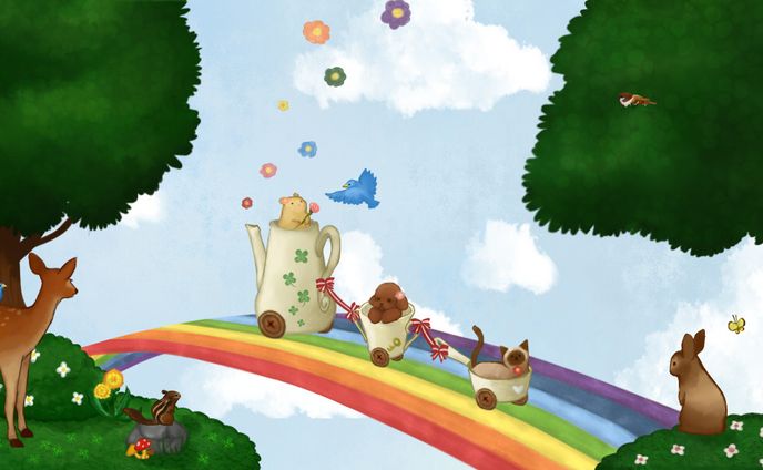 動物病院にて使用するイラスト