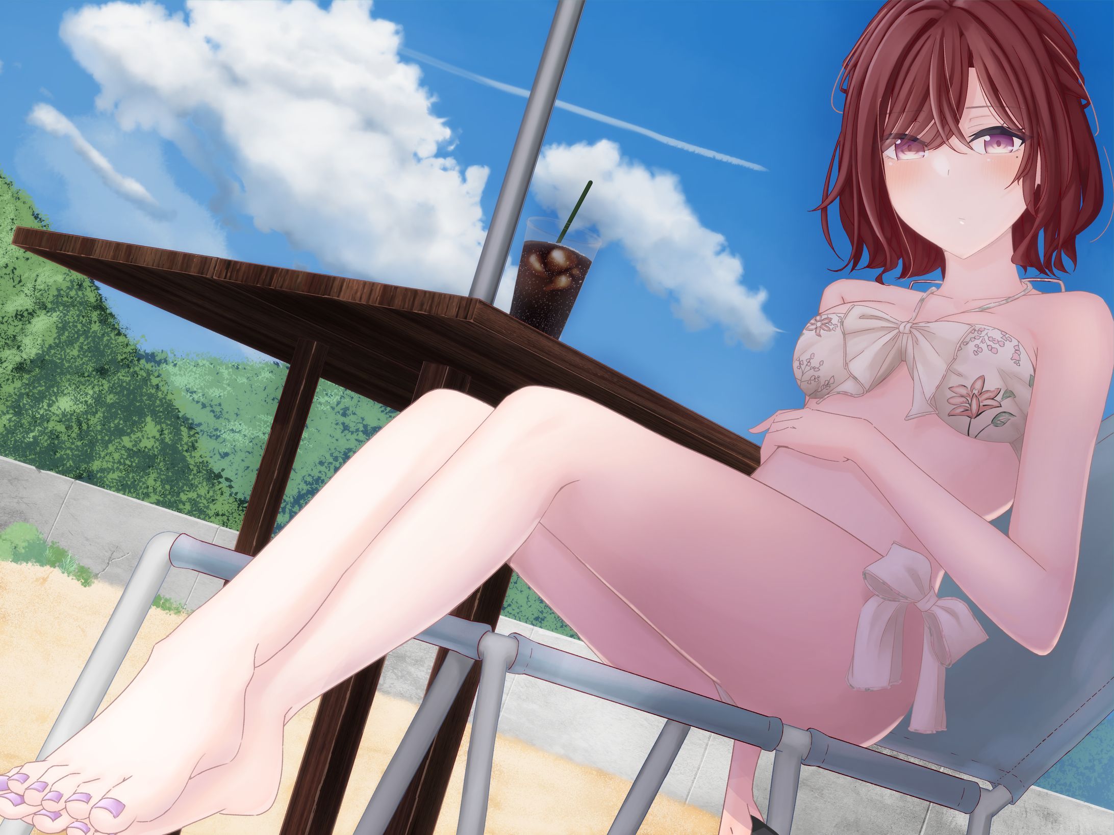 二次創作_樋口円香_水着-1
