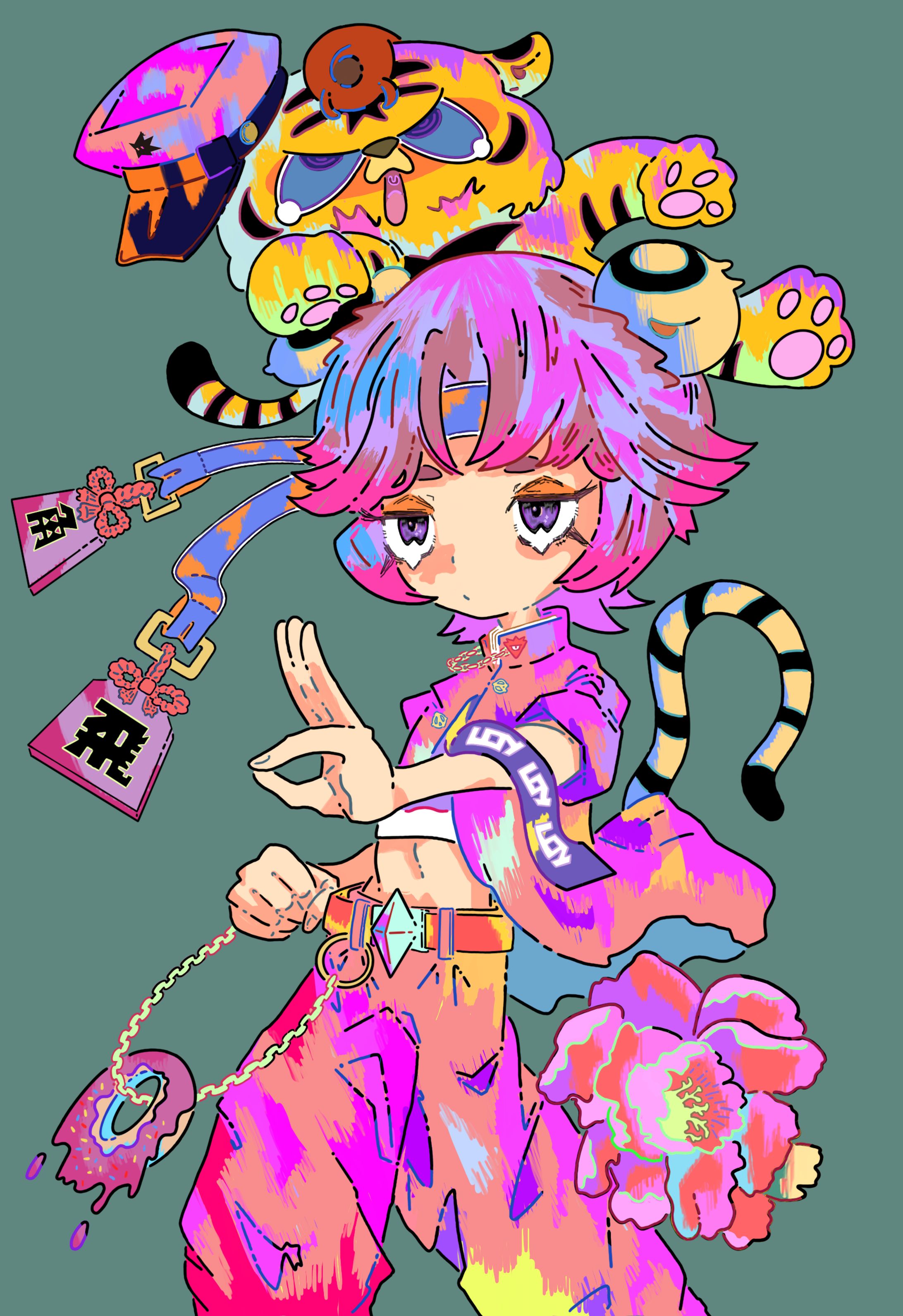 オリジナルイラスト「虎舞」-1
