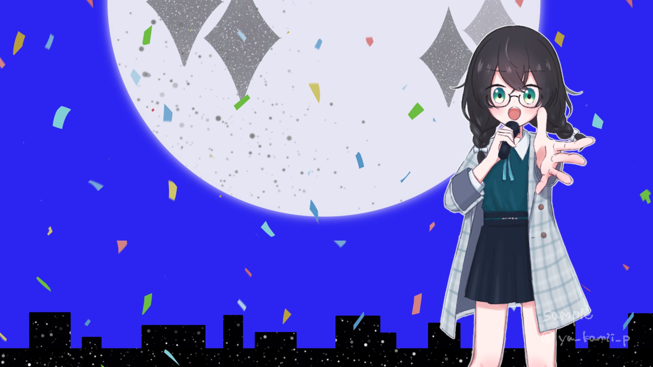 【コミッション】ボカロP カバー曲 MVイラスト-1
