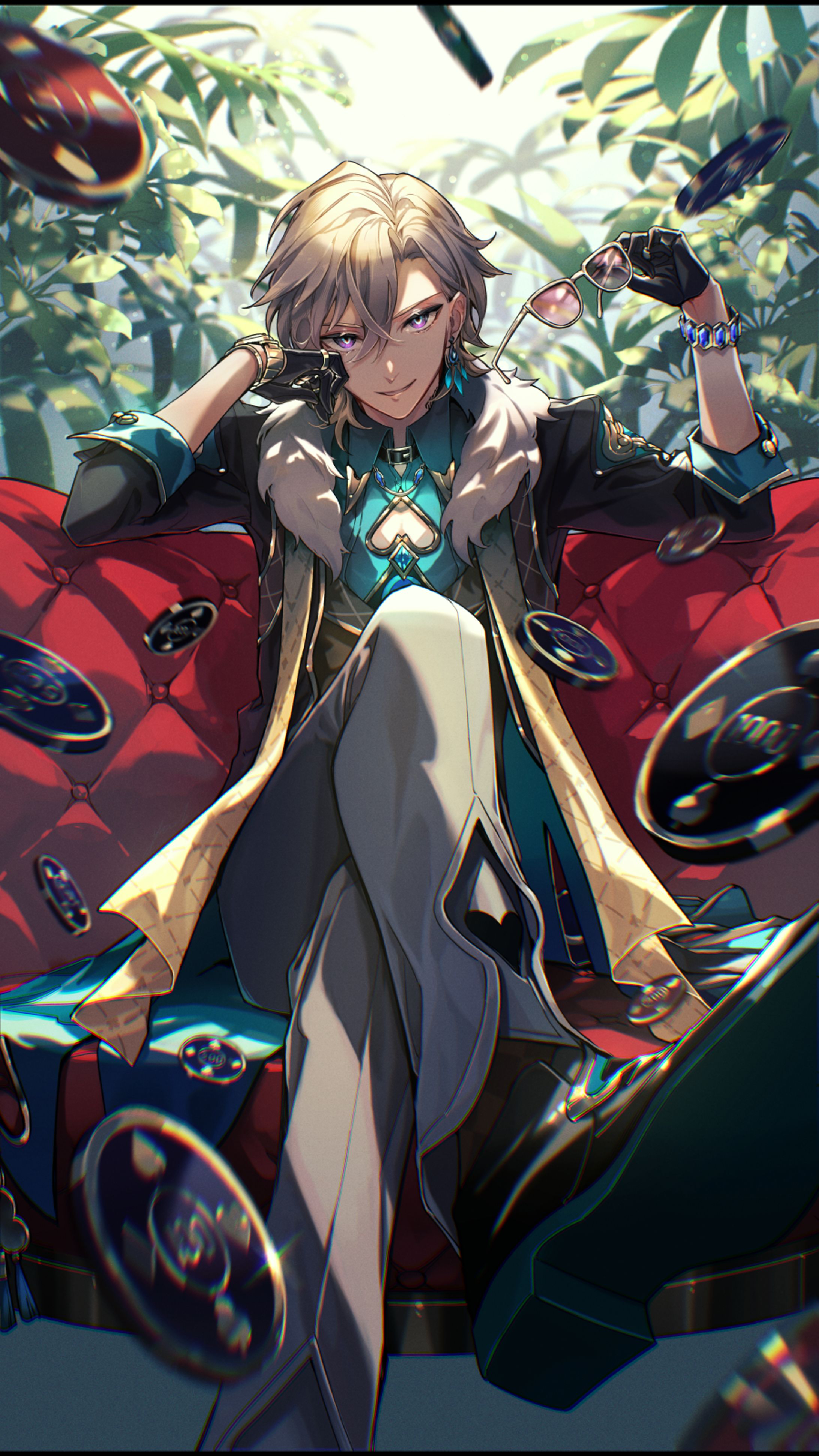 「崩壊スターレイル」様ご依頼イラスト(アベンチュリン)-1