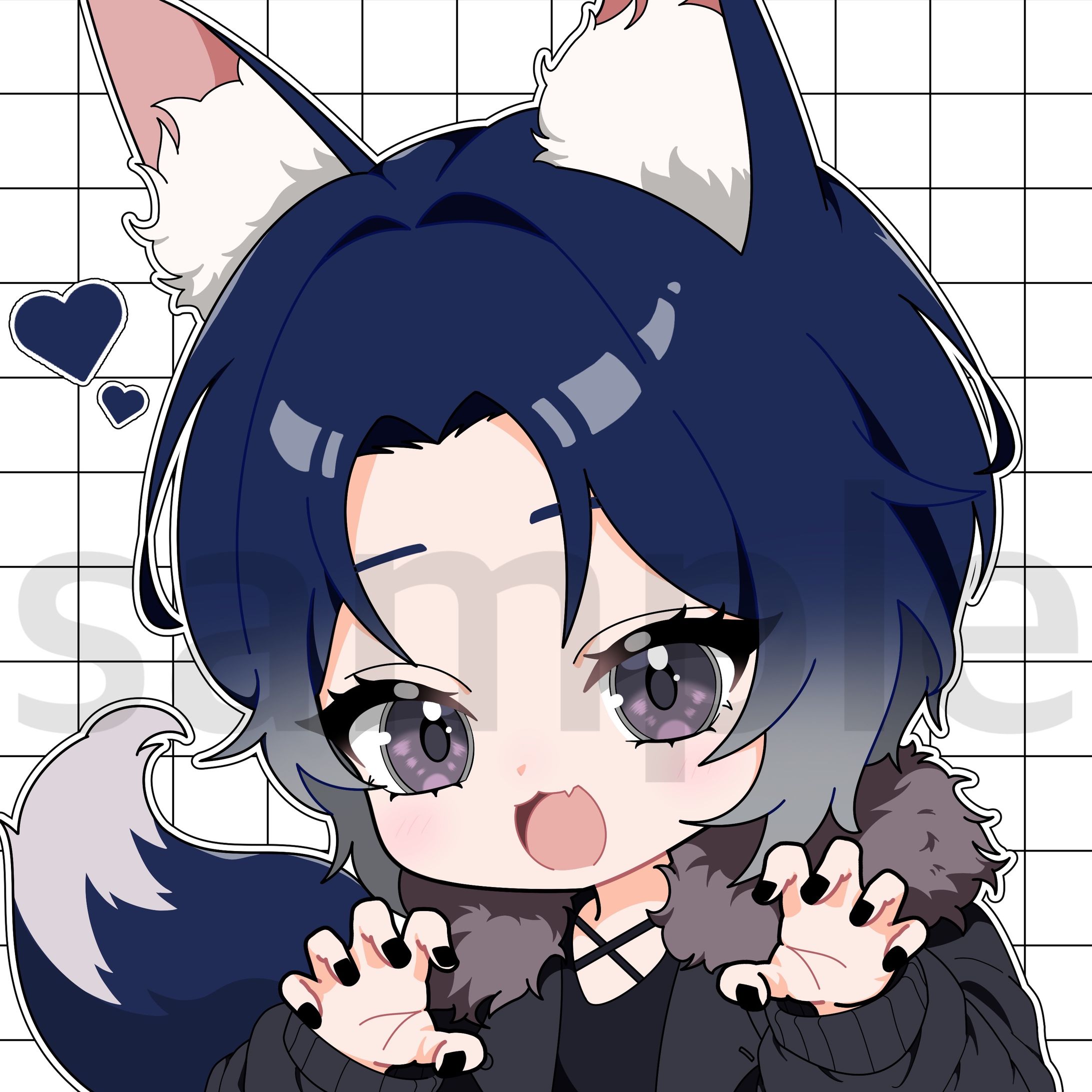 【デフォルメ】自信アイコンイラスト-1