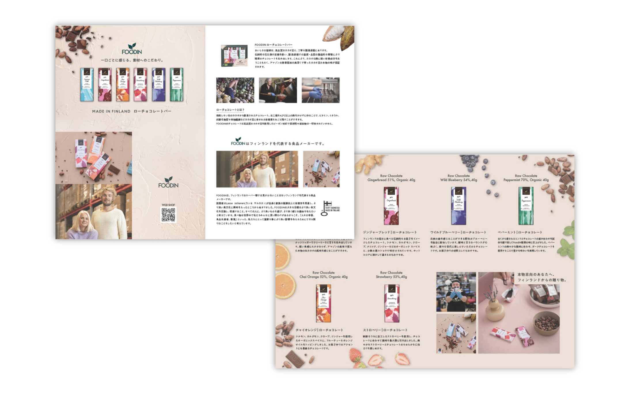 チョコレート「FOODIN」　リーフレット-1