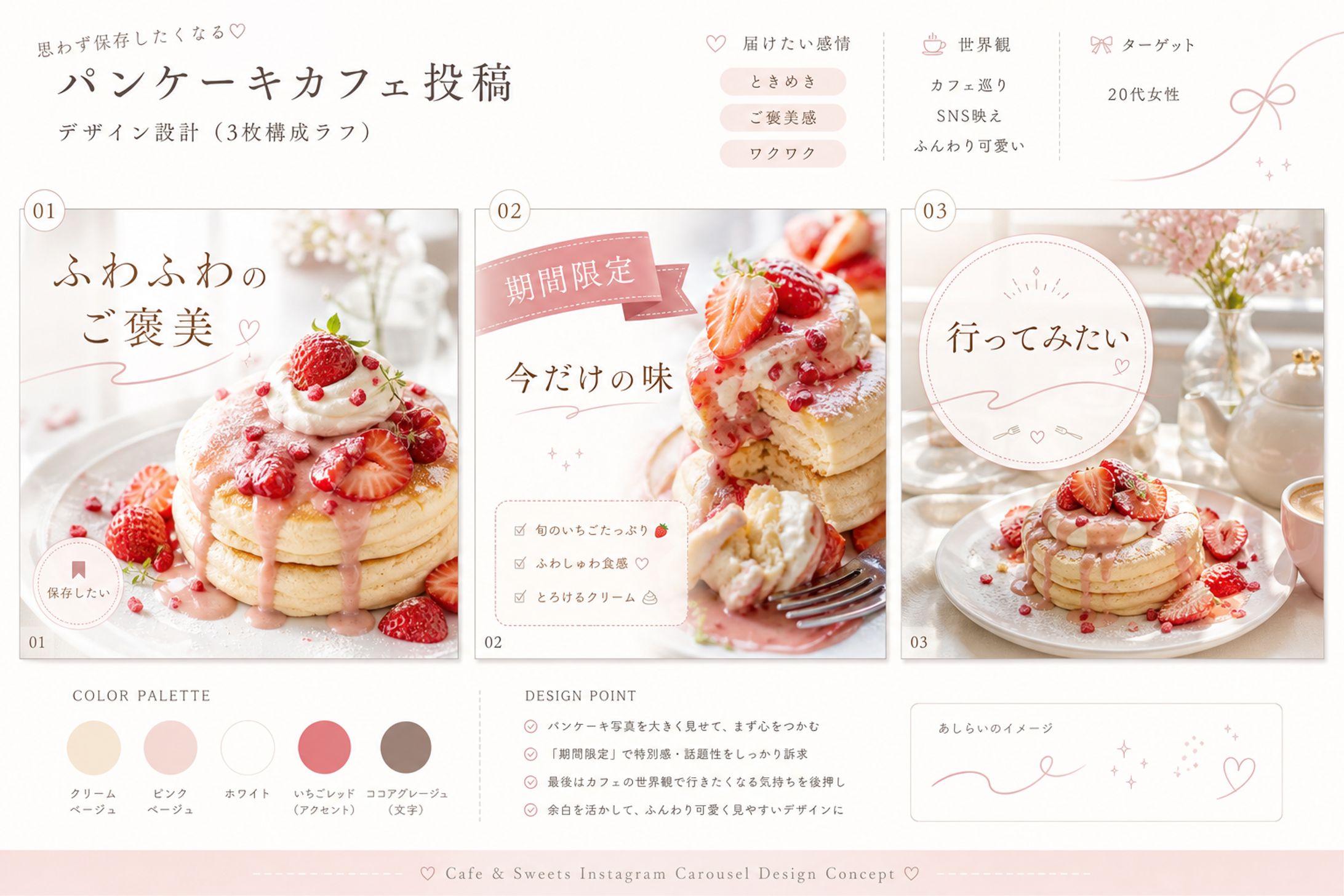 フィード投稿｜パンケーキカフェ投稿-1
