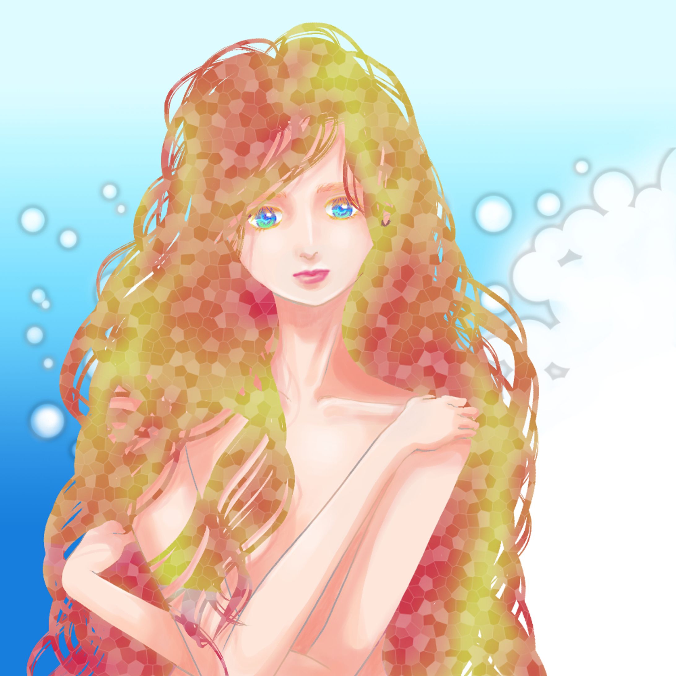 女の子、女性-1