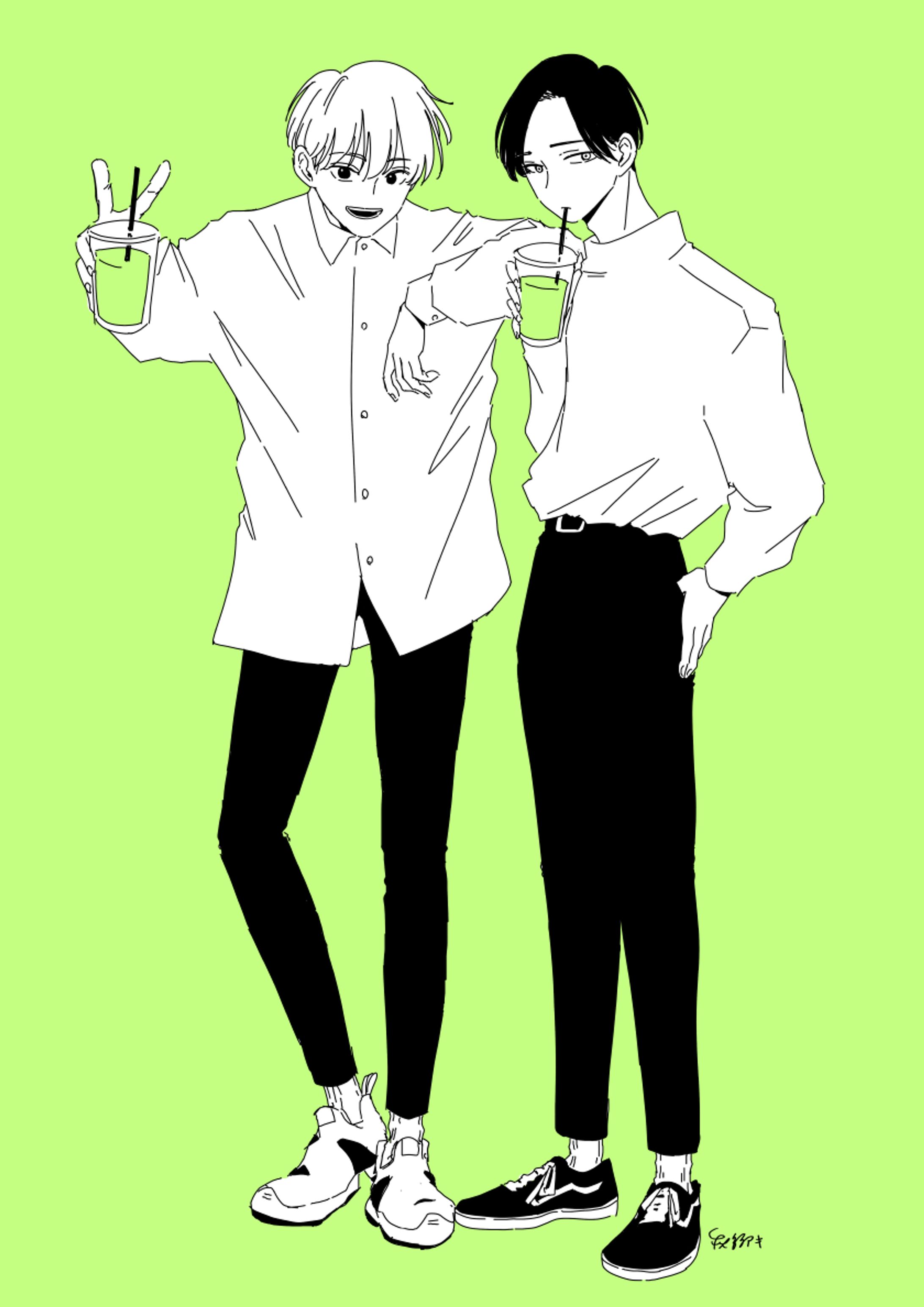 モノクロイラスト-1