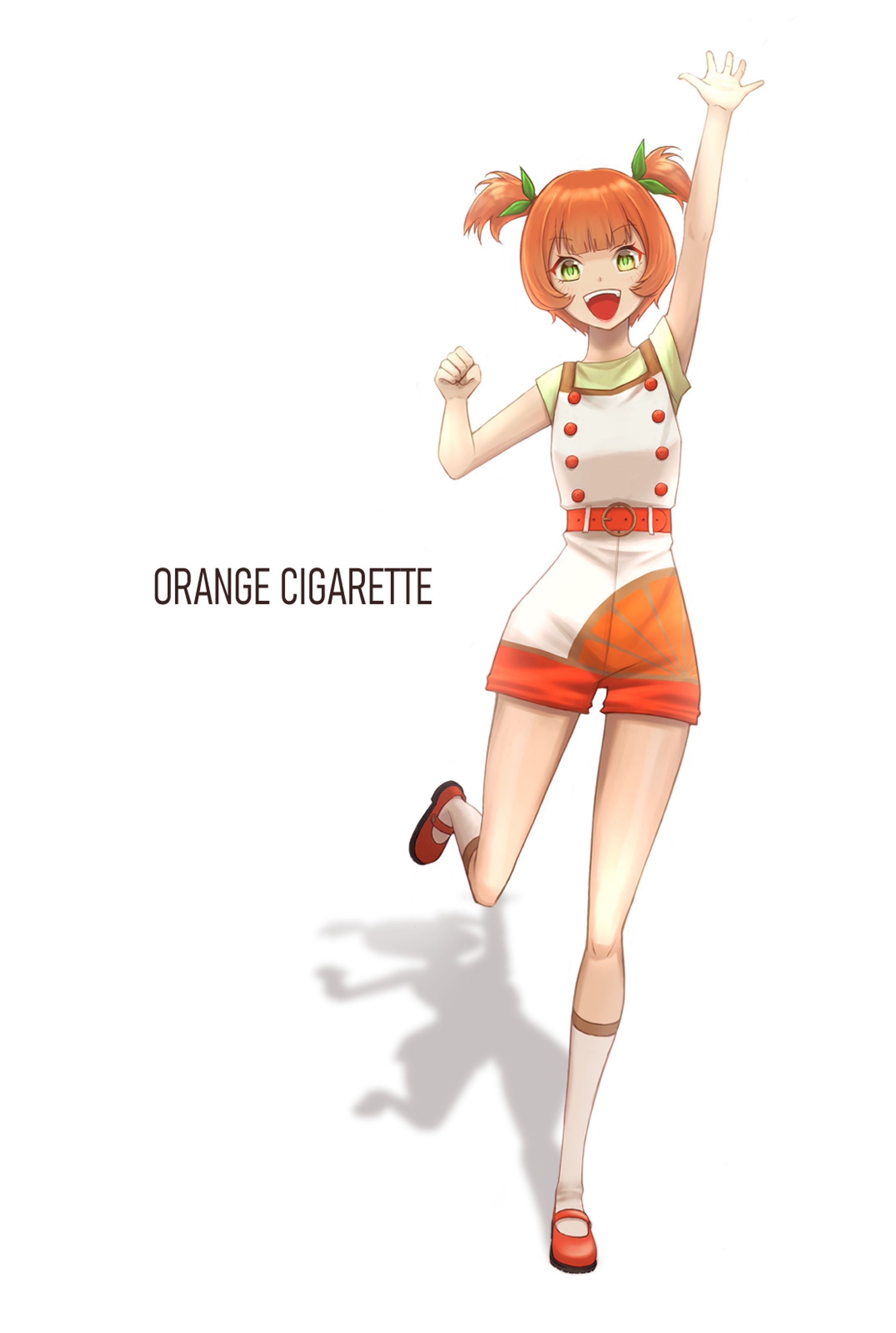 駄菓子擬人化　オレンジシガレット-1