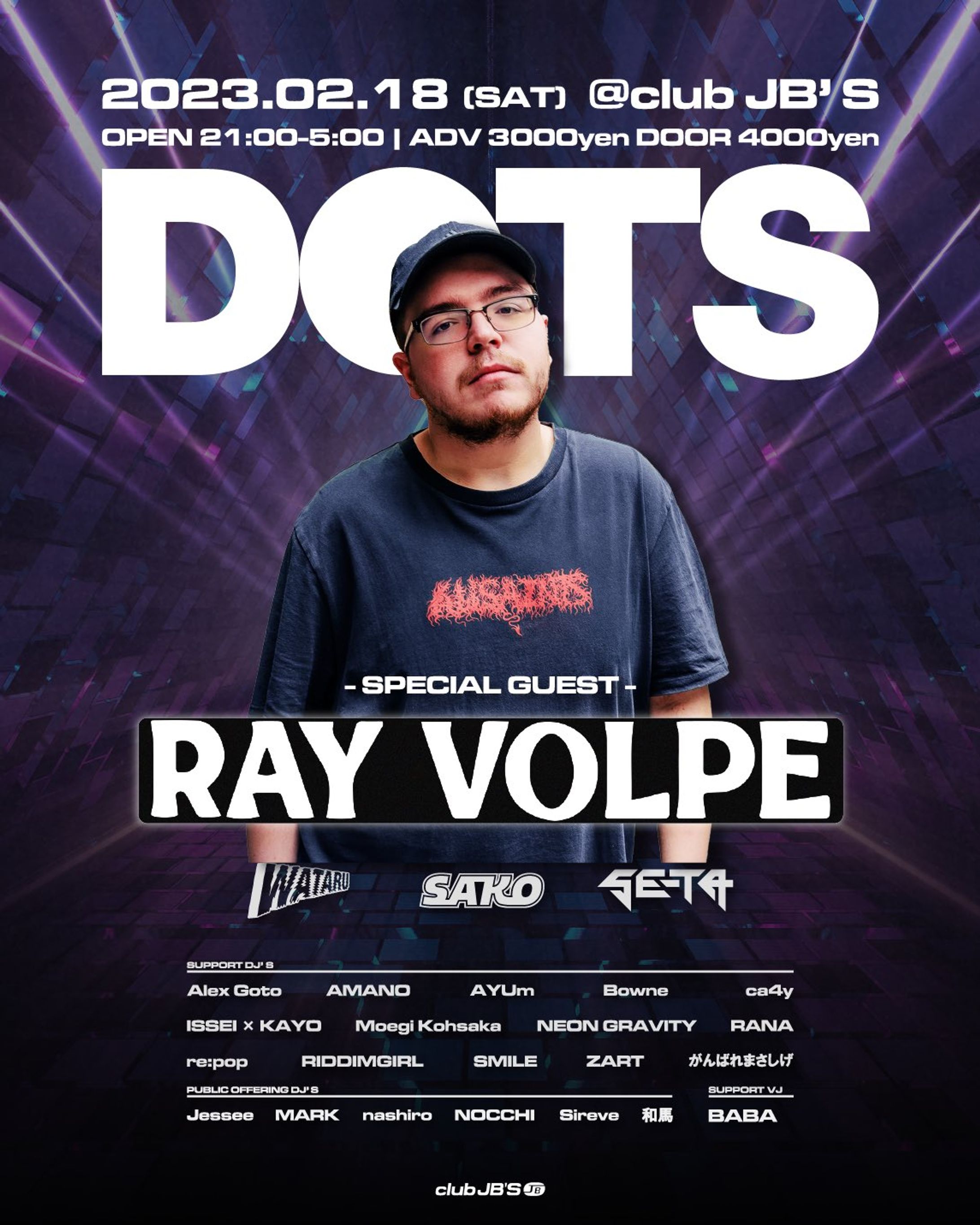 [DJ]2023.2.18 DOTS presents RAY VOLPE-1