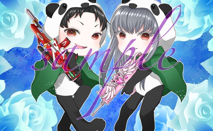武器持ちイラスト