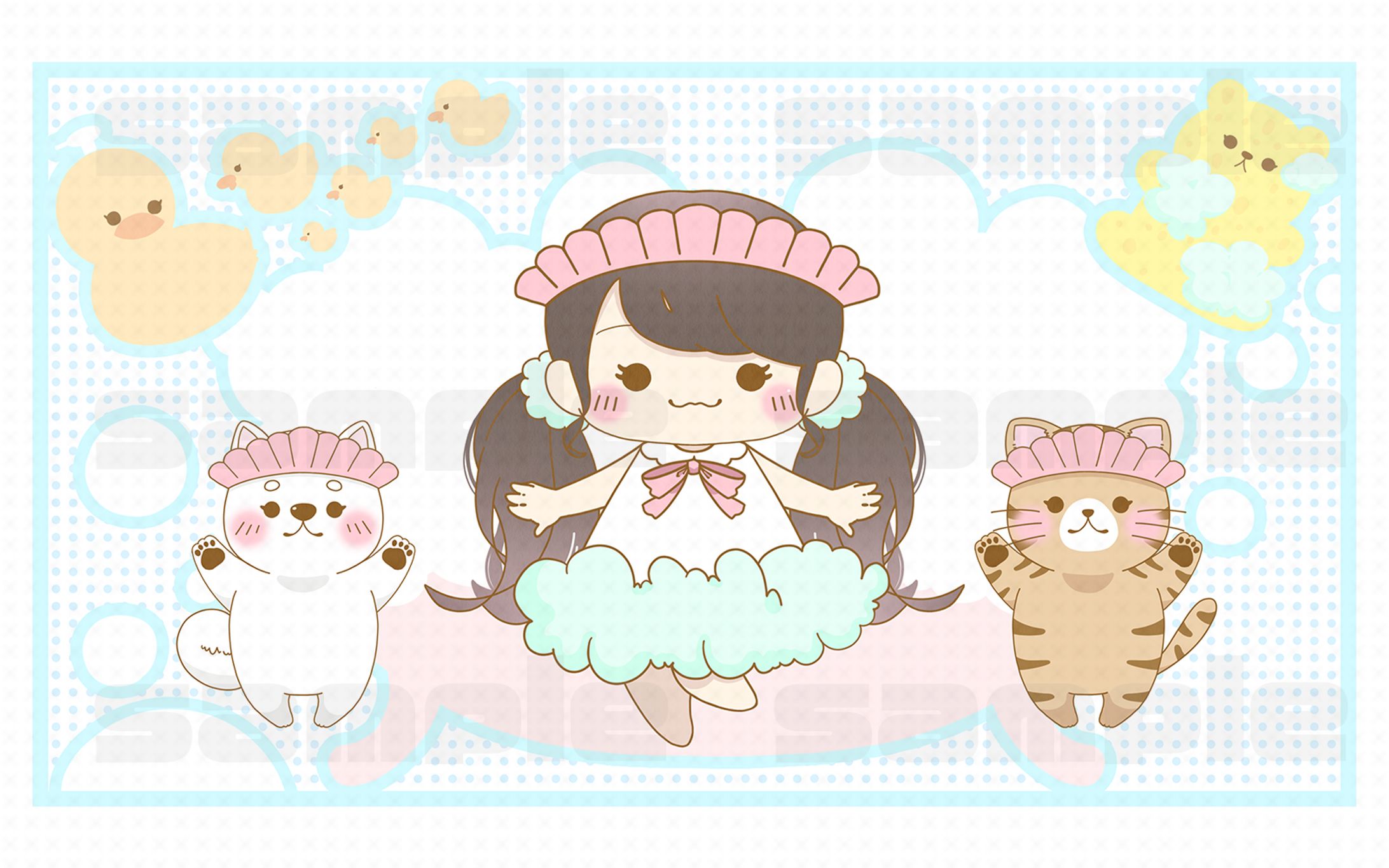 小倉 唯さん 「わくわくシャンプー＆リンス」LYRIC VIDEO イラスト-1