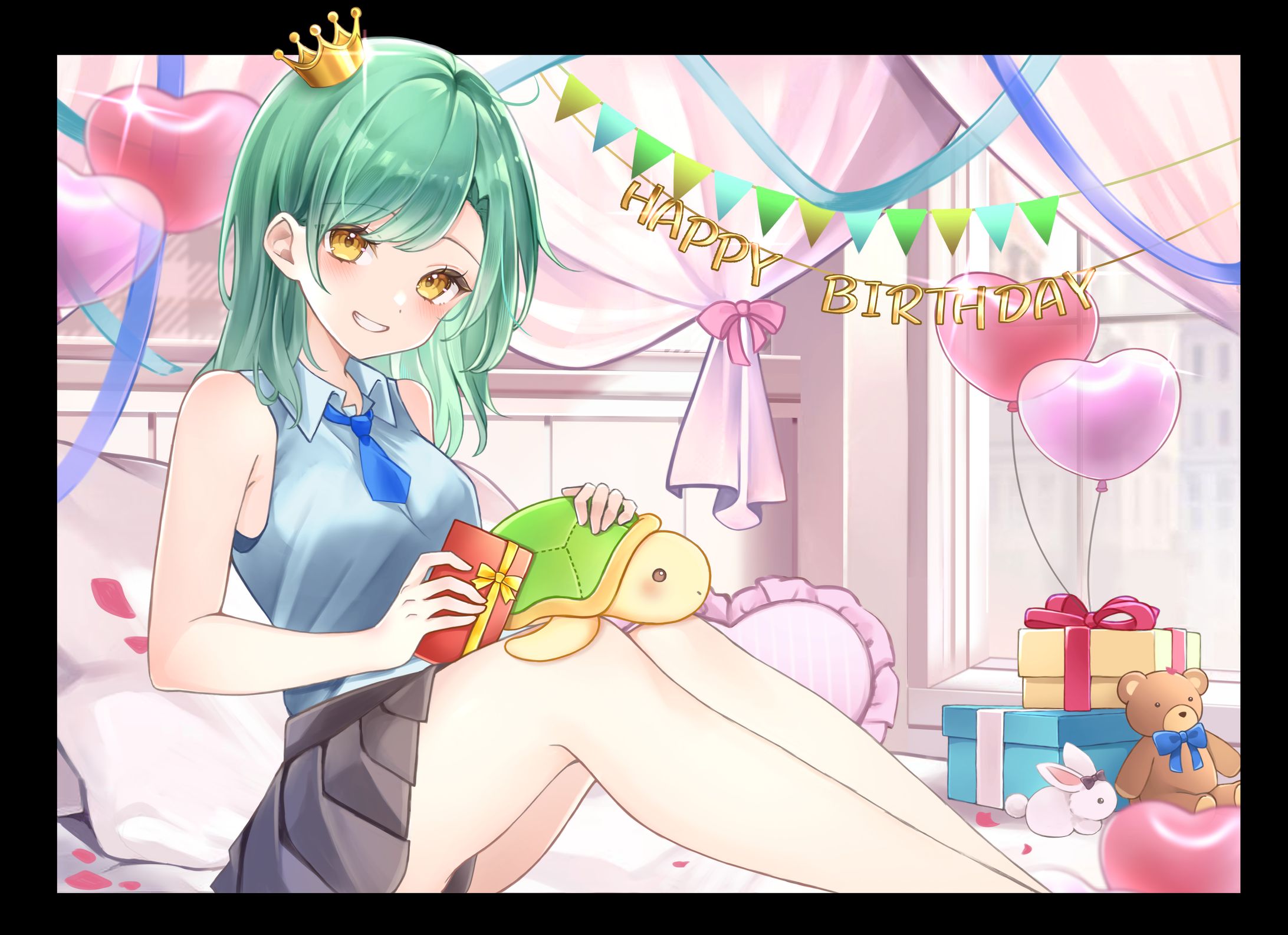 一枚絵　誕生イラスト　芹沢 かめり様-1