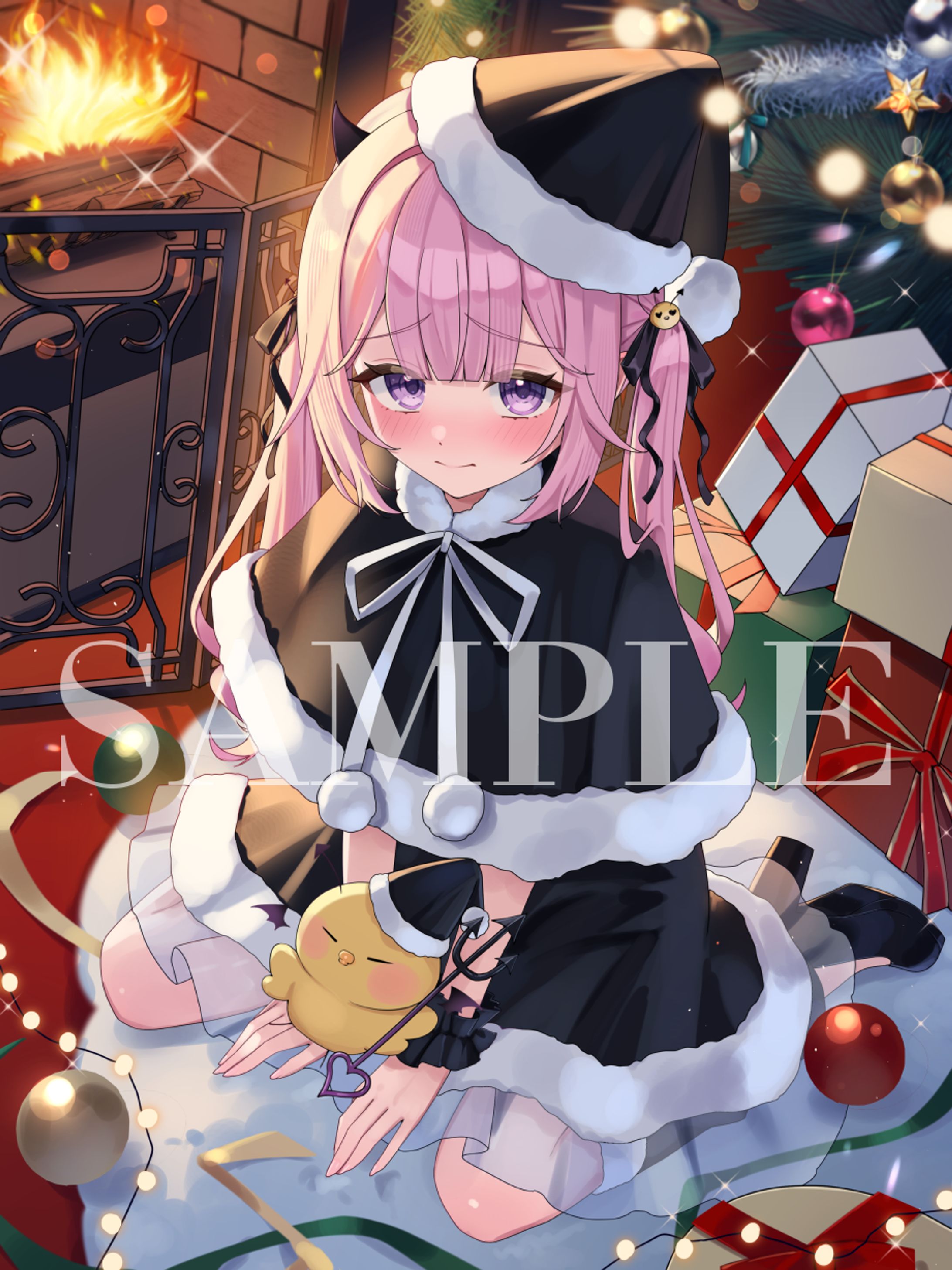 HighLight！プロダクション所属 ひなしゃーむ様　クリスマスイラスト-1