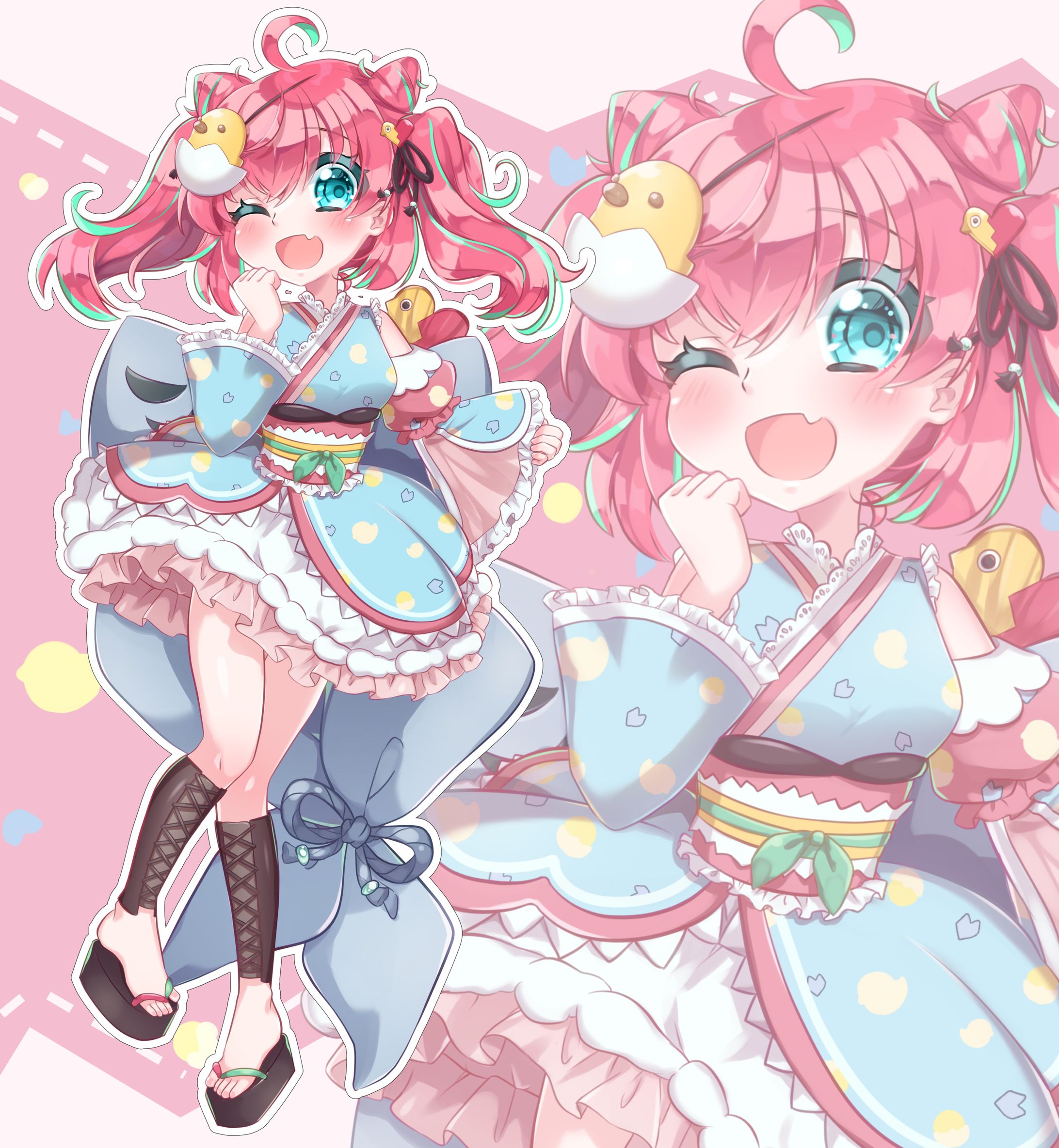 【commission】雛森ひまめ【着物】-1