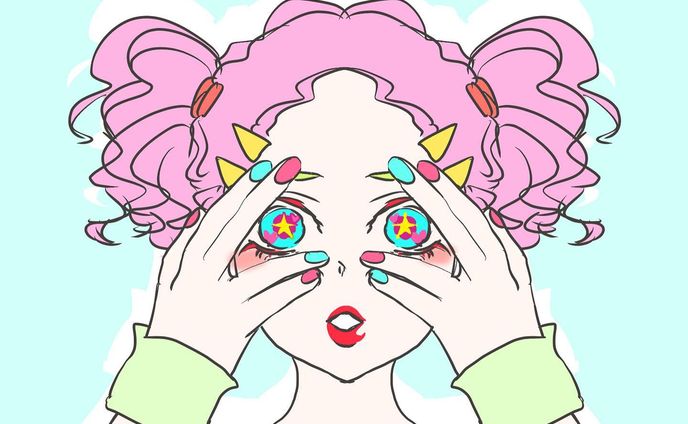 asmiさんの
#PAKU
にはまって延々聞いてた時に描いた絵

meiyoさんの曲は中毒性がありますね🌀

#illustration
#painting 
#イメージイラスト
#イラストグラム
#絵
#clipstudiopaint
#drawing
#girl
#popart
#meiyo