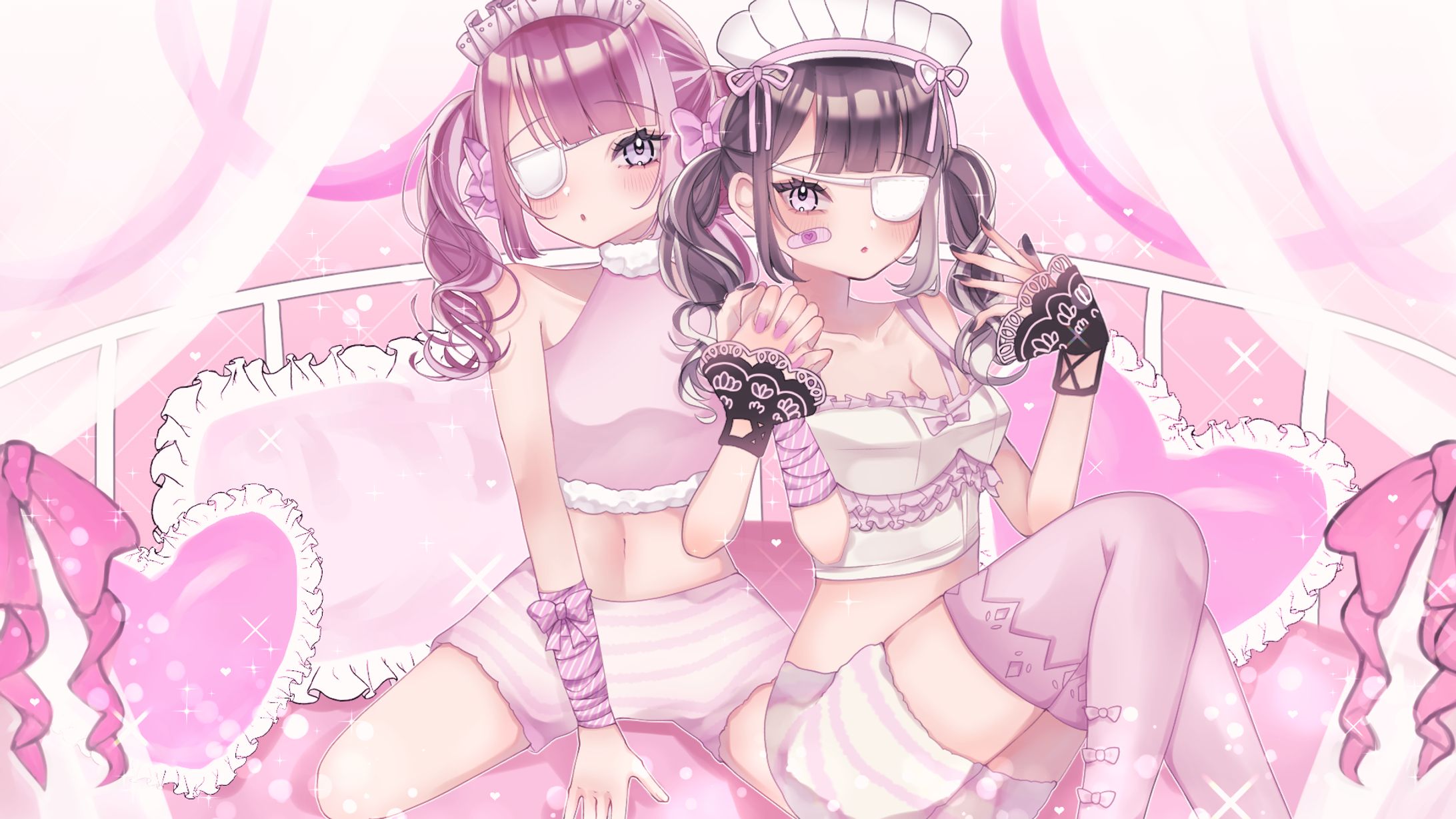 ツインテール女子　イラスト-1