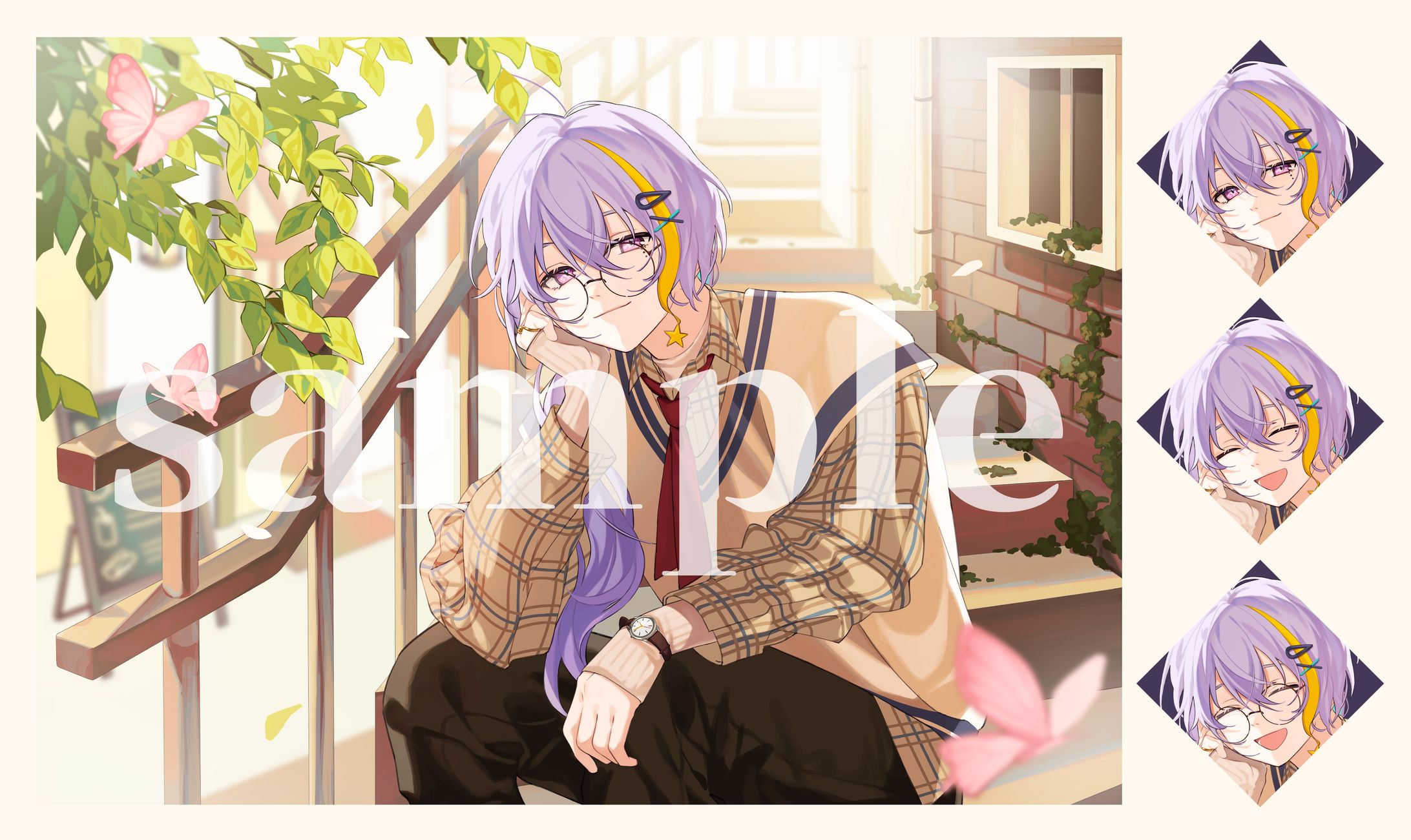 【work】宇多瀬カナンさん 活動4周年記念イラスト-1