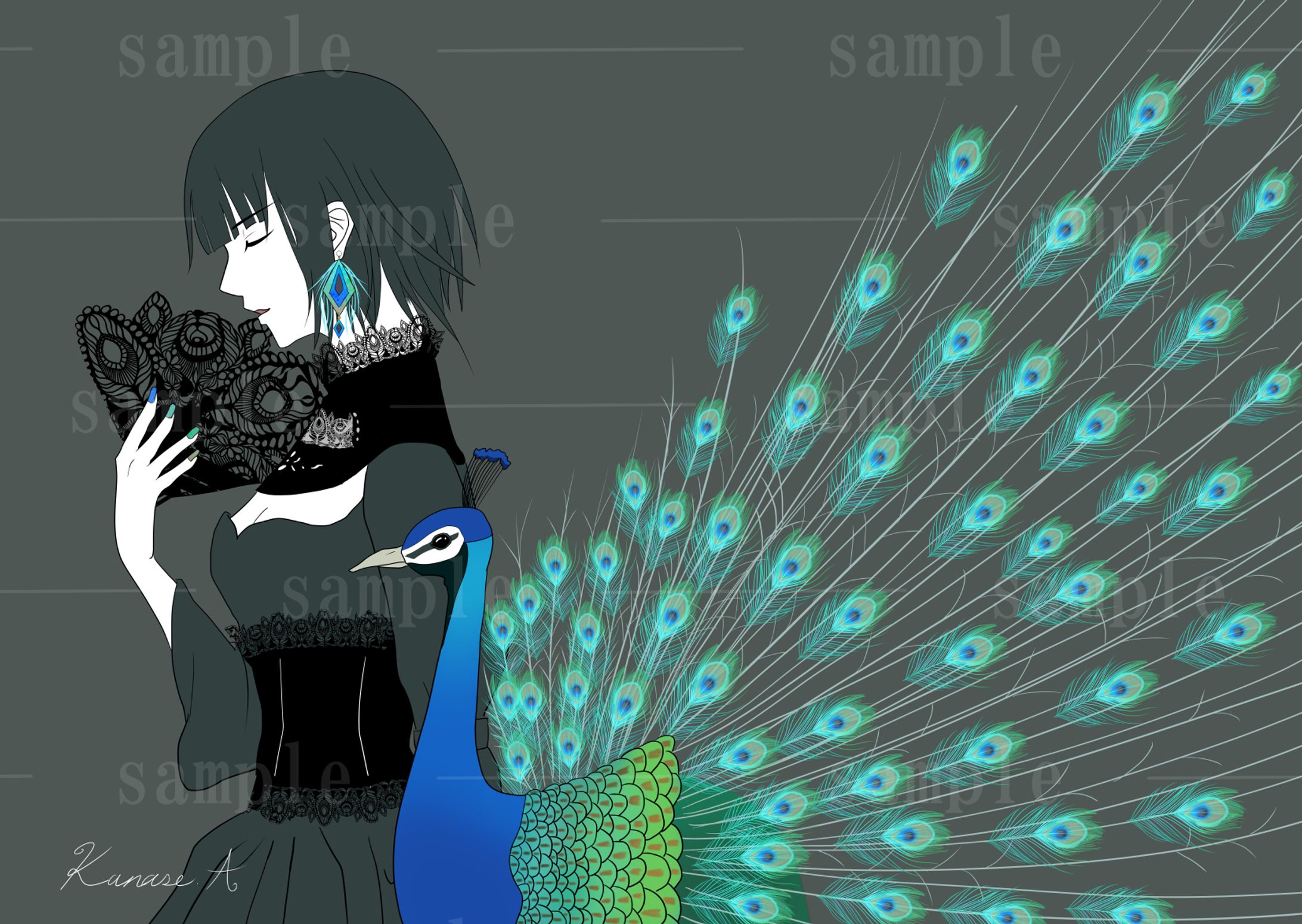 to Hashigami 2023孔雀sample-1