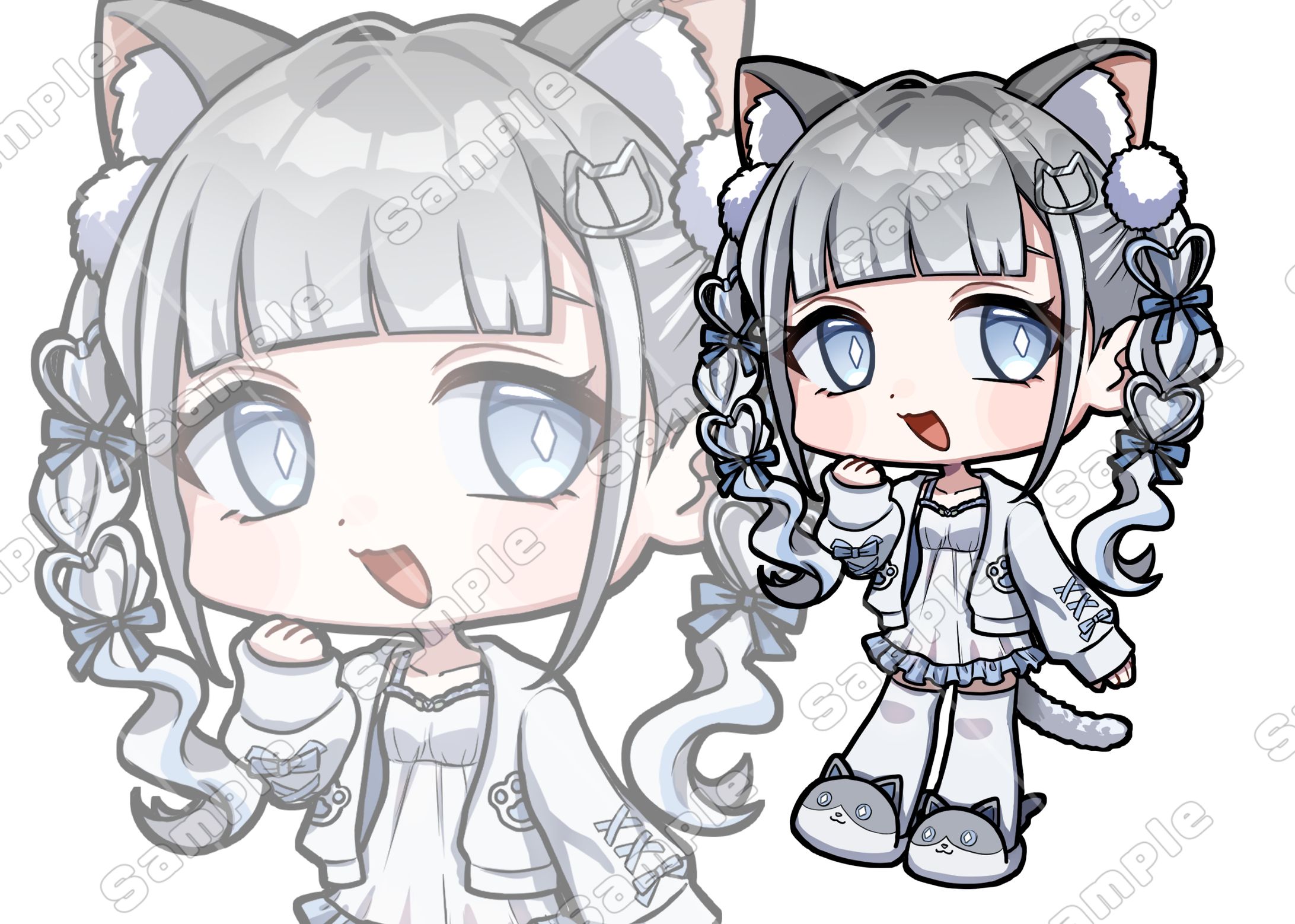 猫山ルナ様　ミニキャラ制作-1