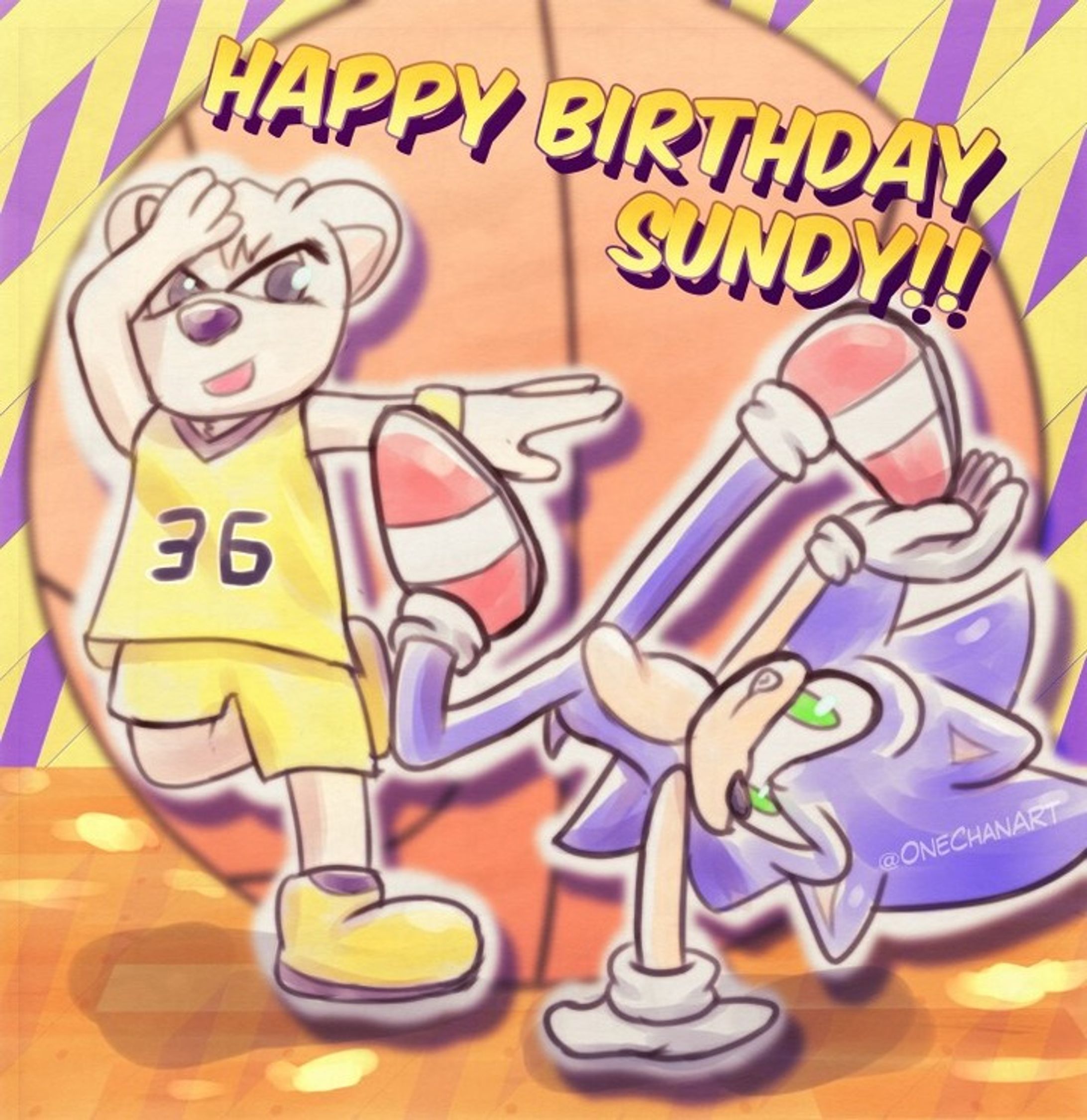HAPPY BIRTHDAY SUNDY!!
サンディー誕生日おめでとうー🥳🎉
ダンスが得意ならソニック達とも気が合いそう✨
.
.
.
#サンディー #サンロッカーズ渋谷 #ソニック #bリーグ #ソニかつ #sonicthehedgehog #sonicfanart #basketball-1