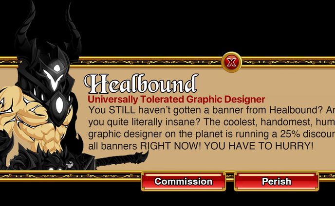 "Heally's AQW Cameo" Visual