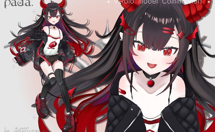 VRoid 3D model / 天魔 ゆづき